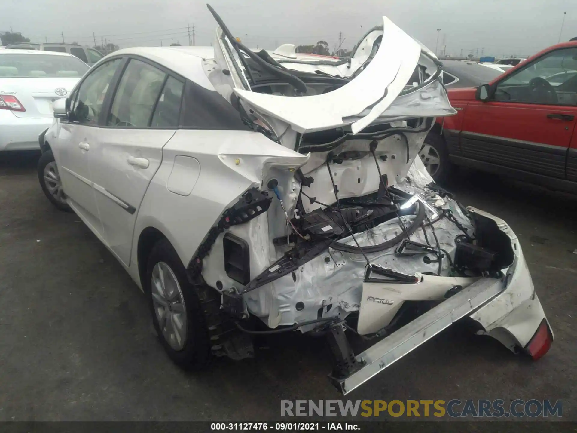 3 Photograph of a damaged car JTDKARFU6L3112633 TOYOTA PRIUS 2020