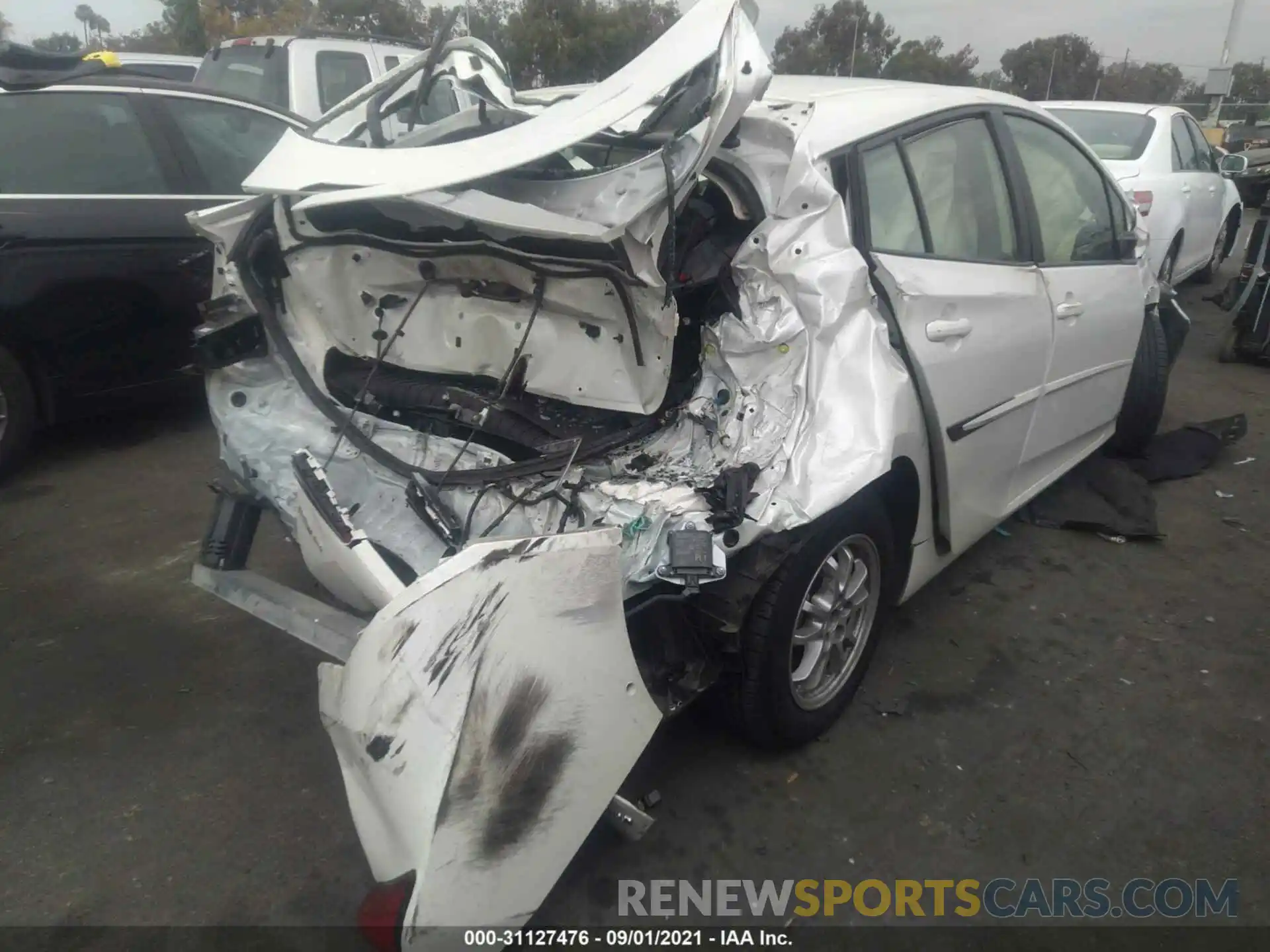 4 Photograph of a damaged car JTDKARFU6L3112633 TOYOTA PRIUS 2020