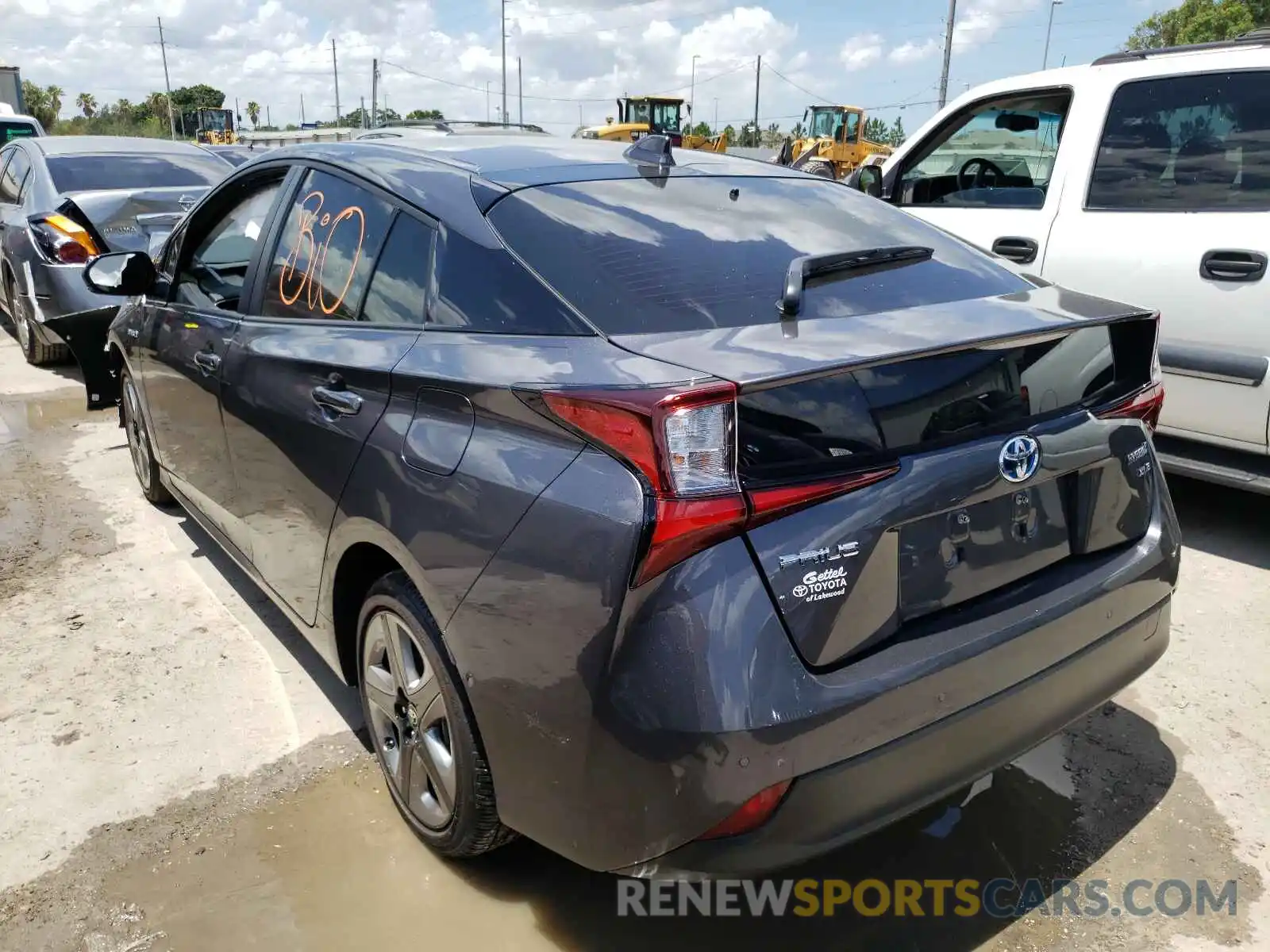 3 Photograph of a damaged car JTDKARFU6L3112812 TOYOTA PRIUS 2020