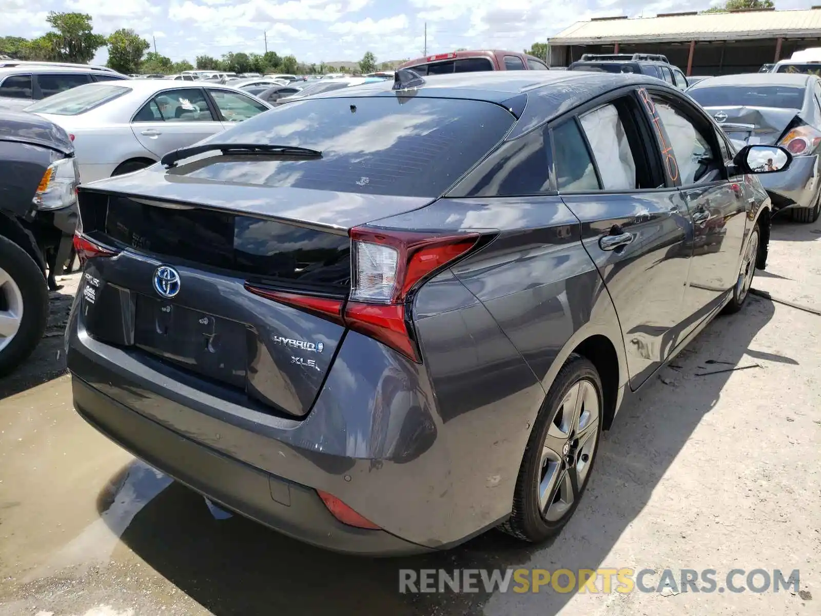 4 Photograph of a damaged car JTDKARFU6L3112812 TOYOTA PRIUS 2020