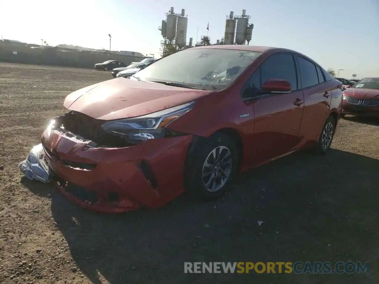 2 Photograph of a damaged car JTDKARFU6L3114799 TOYOTA PRIUS 2020