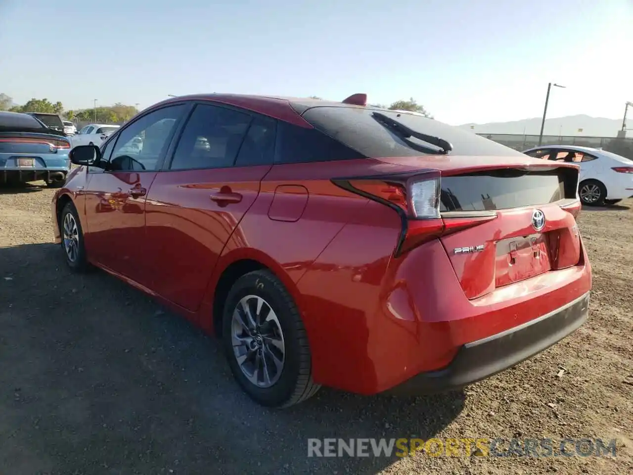 3 Photograph of a damaged car JTDKARFU6L3114799 TOYOTA PRIUS 2020