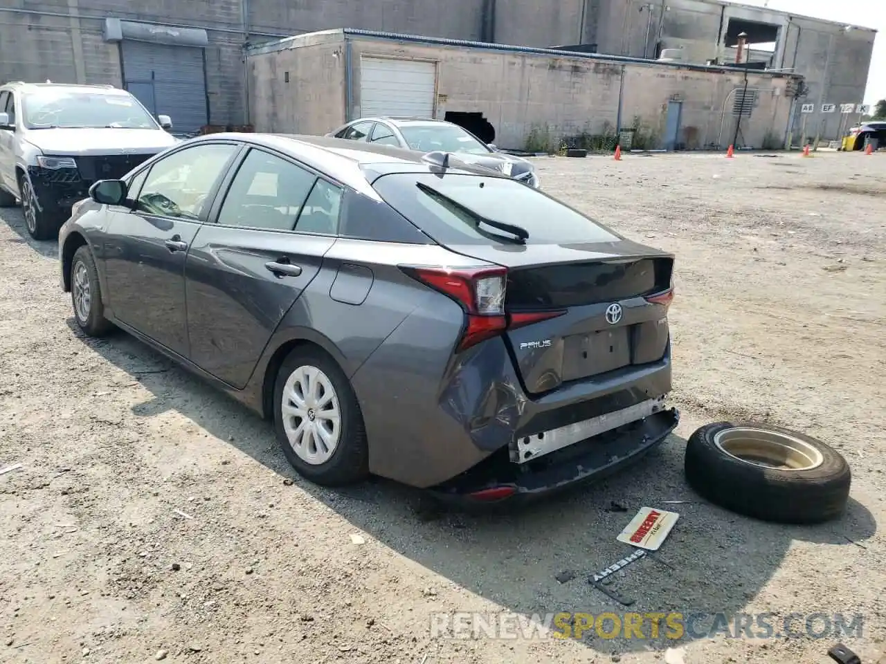 3 Photograph of a damaged car JTDKARFU6L3116617 TOYOTA PRIUS 2020