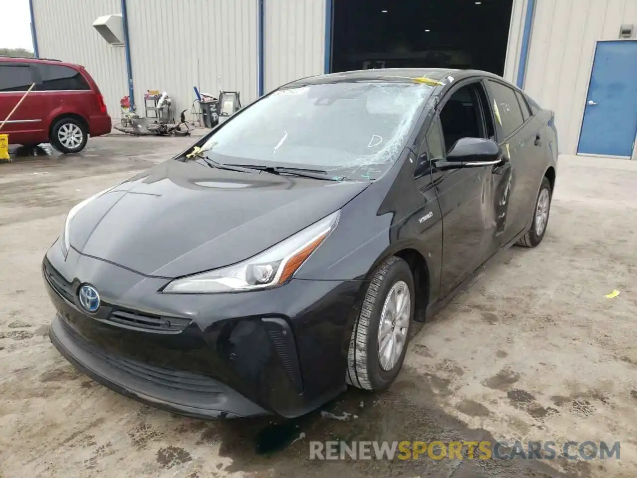 2 Photograph of a damaged car JTDKARFU6L3117203 TOYOTA PRIUS 2020