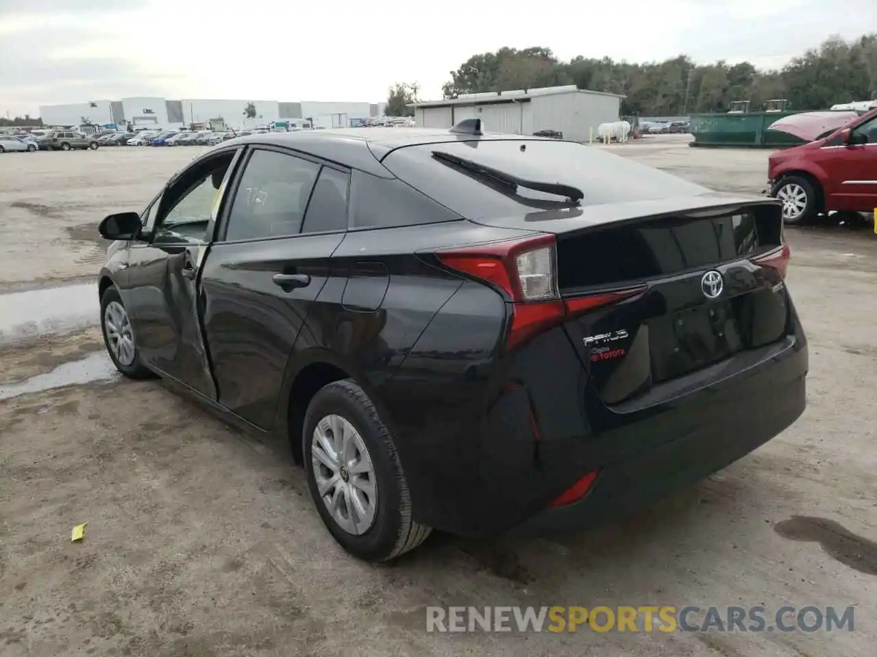 3 Photograph of a damaged car JTDKARFU6L3117203 TOYOTA PRIUS 2020