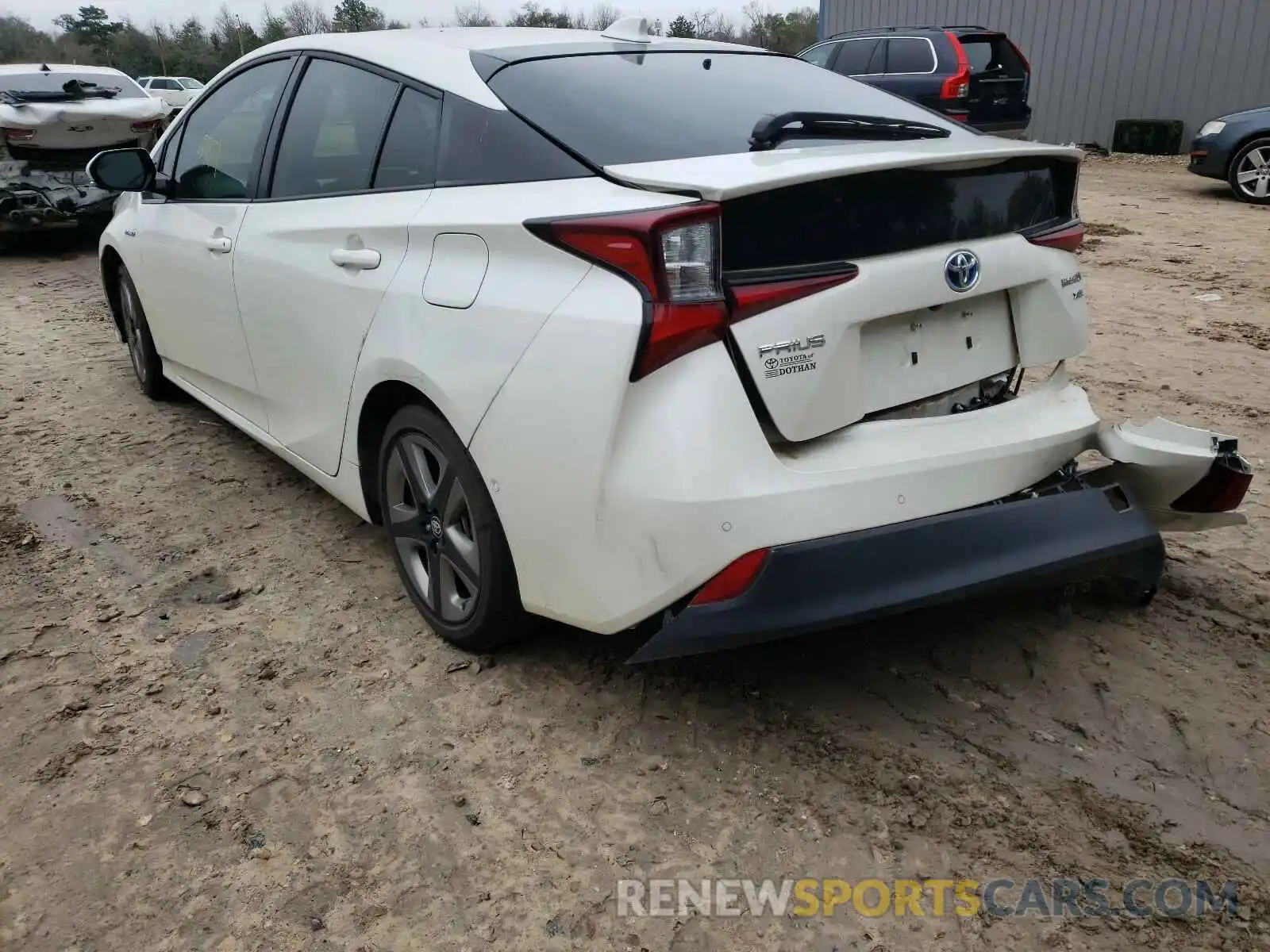 3 Photograph of a damaged car JTDKARFU6L3118089 TOYOTA PRIUS 2020