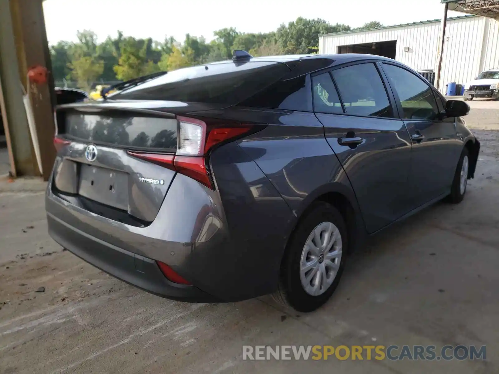 4 Photograph of a damaged car JTDKARFU6L3119274 TOYOTA PRIUS 2020