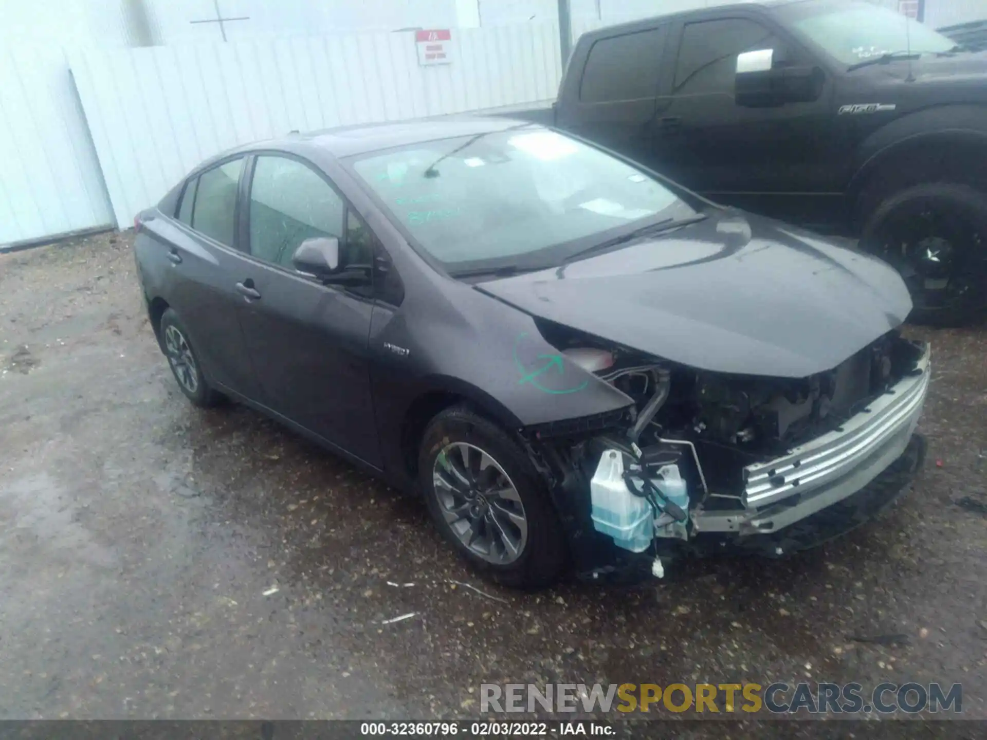 1 Photograph of a damaged car JTDKARFU6L3119520 TOYOTA PRIUS 2020