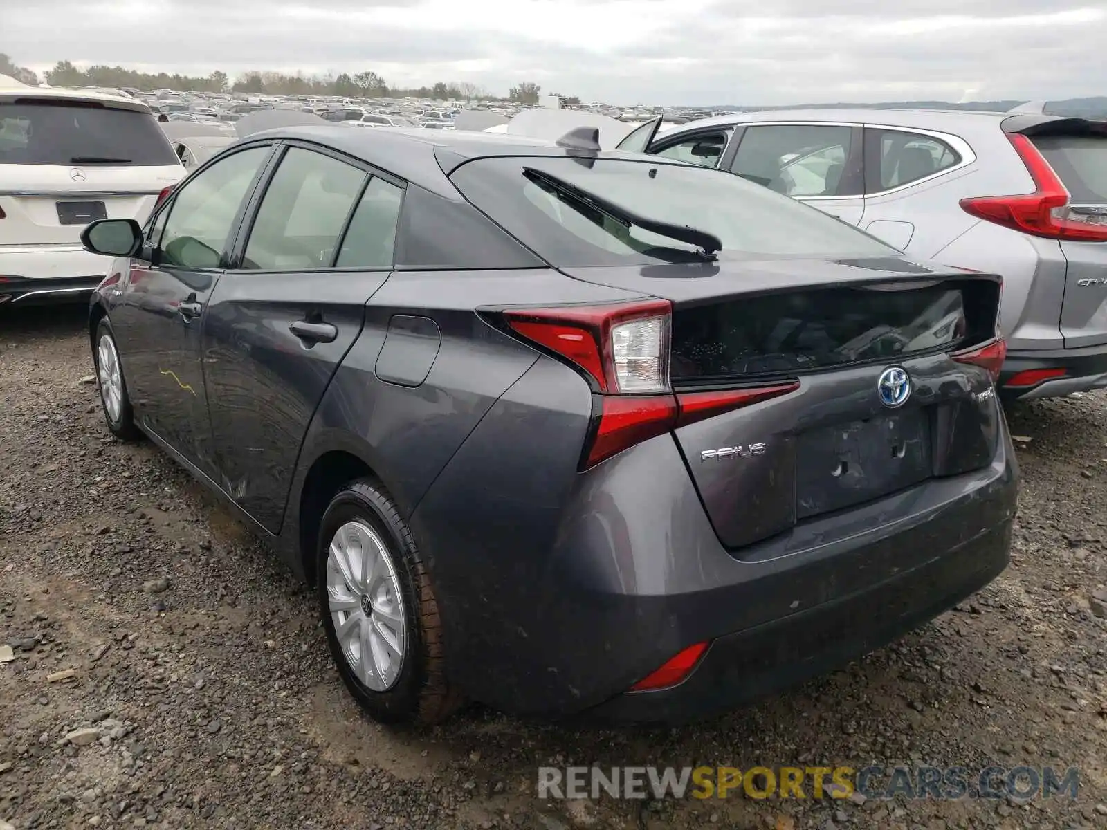 3 Photograph of a damaged car JTDKARFU6L3119534 TOYOTA PRIUS 2020