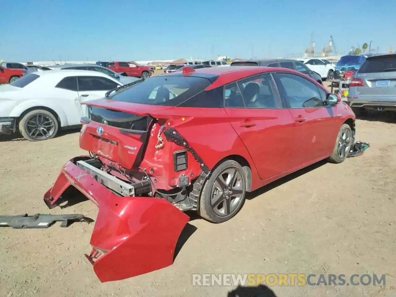 4 Photograph of a damaged car JTDKARFU6L3122272 TOYOTA PRIUS 2020