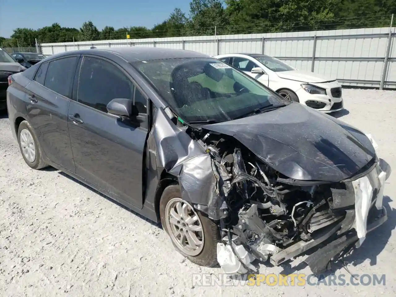 1 Photograph of a damaged car JTDKARFU6L3122496 TOYOTA PRIUS 2020