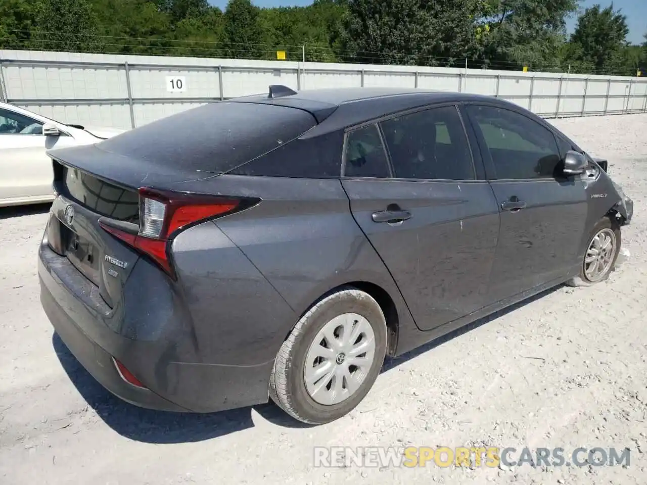 4 Фотография поврежденного автомобиля JTDKARFU6L3122496 TOYOTA PRIUS 2020