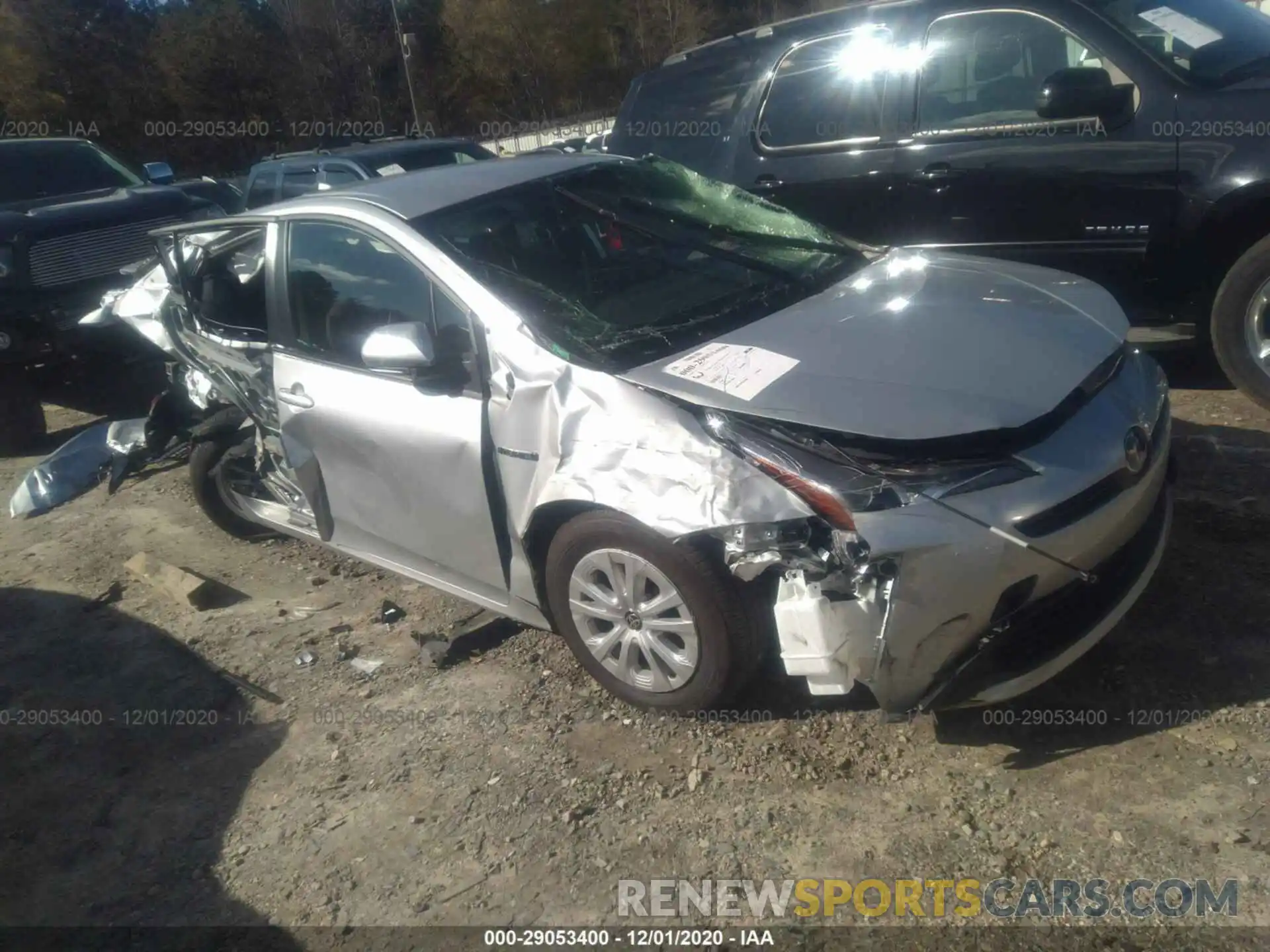 1 Photograph of a damaged car JTDKARFU6L3124006 TOYOTA PRIUS 2020