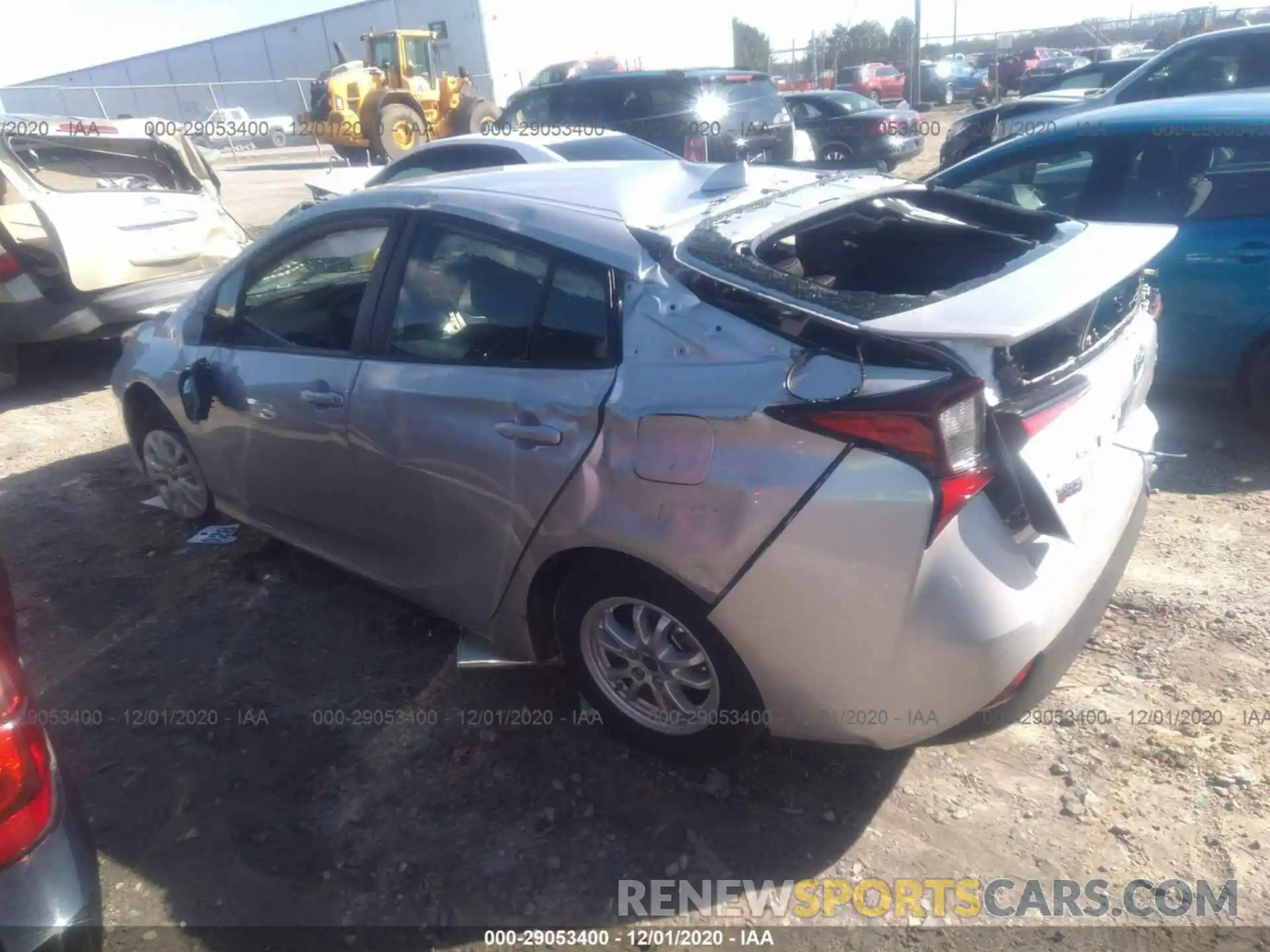 3 Photograph of a damaged car JTDKARFU6L3124006 TOYOTA PRIUS 2020