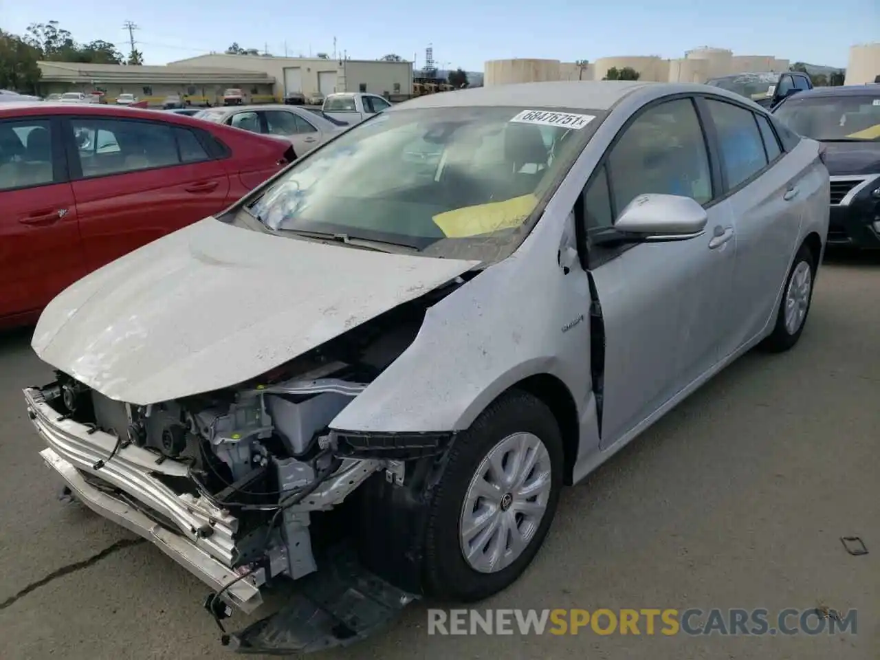 2 Photograph of a damaged car JTDKARFU6L3124233 TOYOTA PRIUS 2020