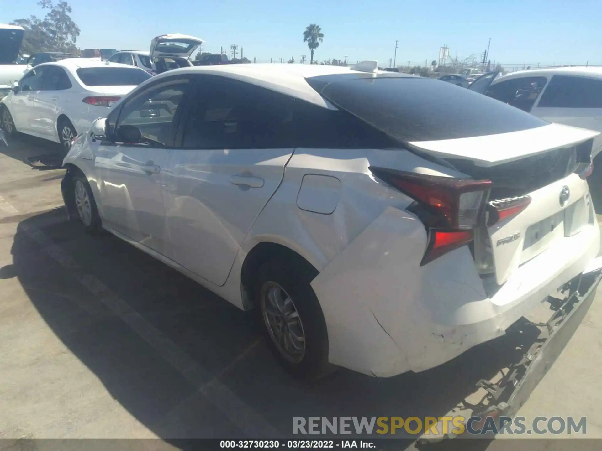 3 Photograph of a damaged car JTDKARFU6L3124247 TOYOTA PRIUS 2020