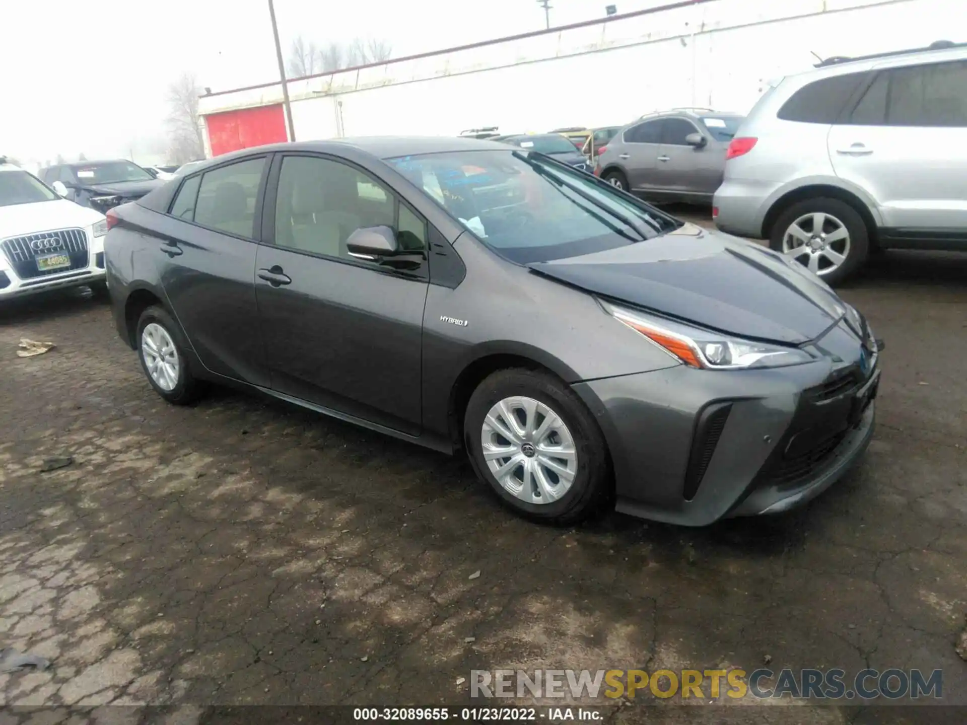 1 Photograph of a damaged car JTDKARFU6L3124877 TOYOTA PRIUS 2020