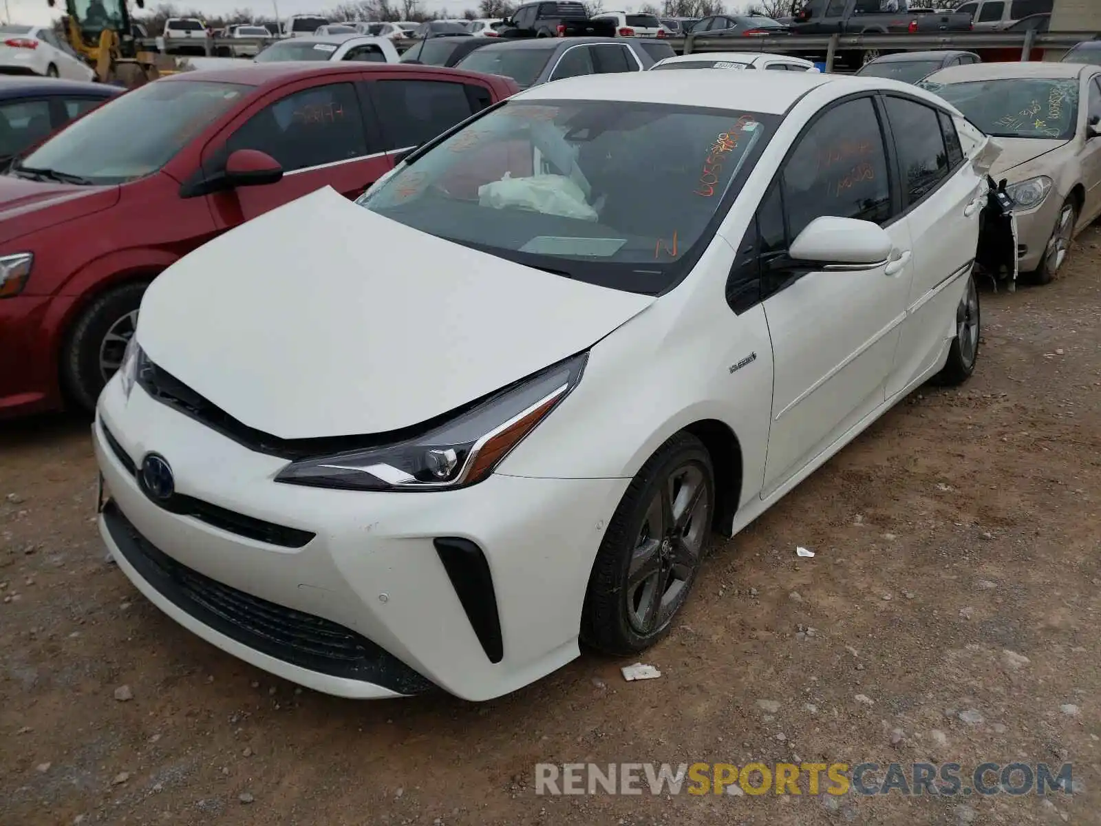 2 Photograph of a damaged car JTDKARFU6L3126063 TOYOTA PRIUS 2020