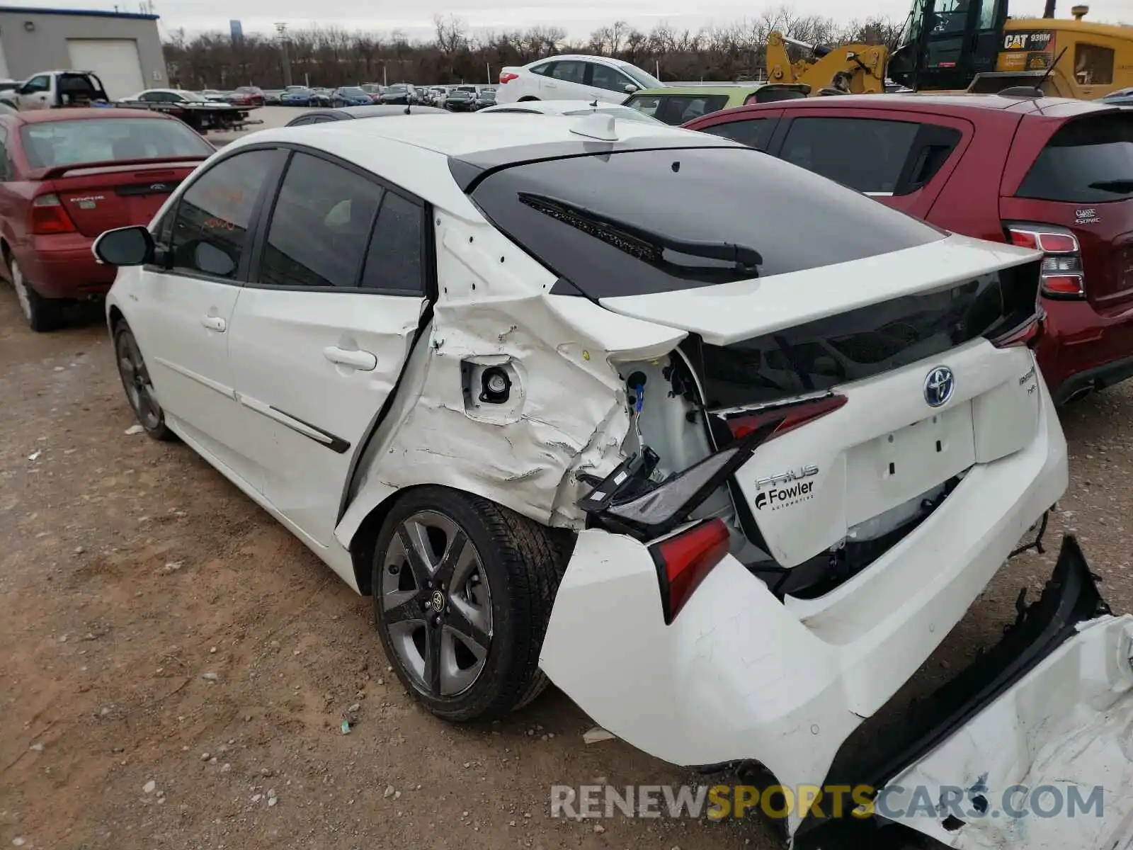 3 Photograph of a damaged car JTDKARFU6L3126063 TOYOTA PRIUS 2020