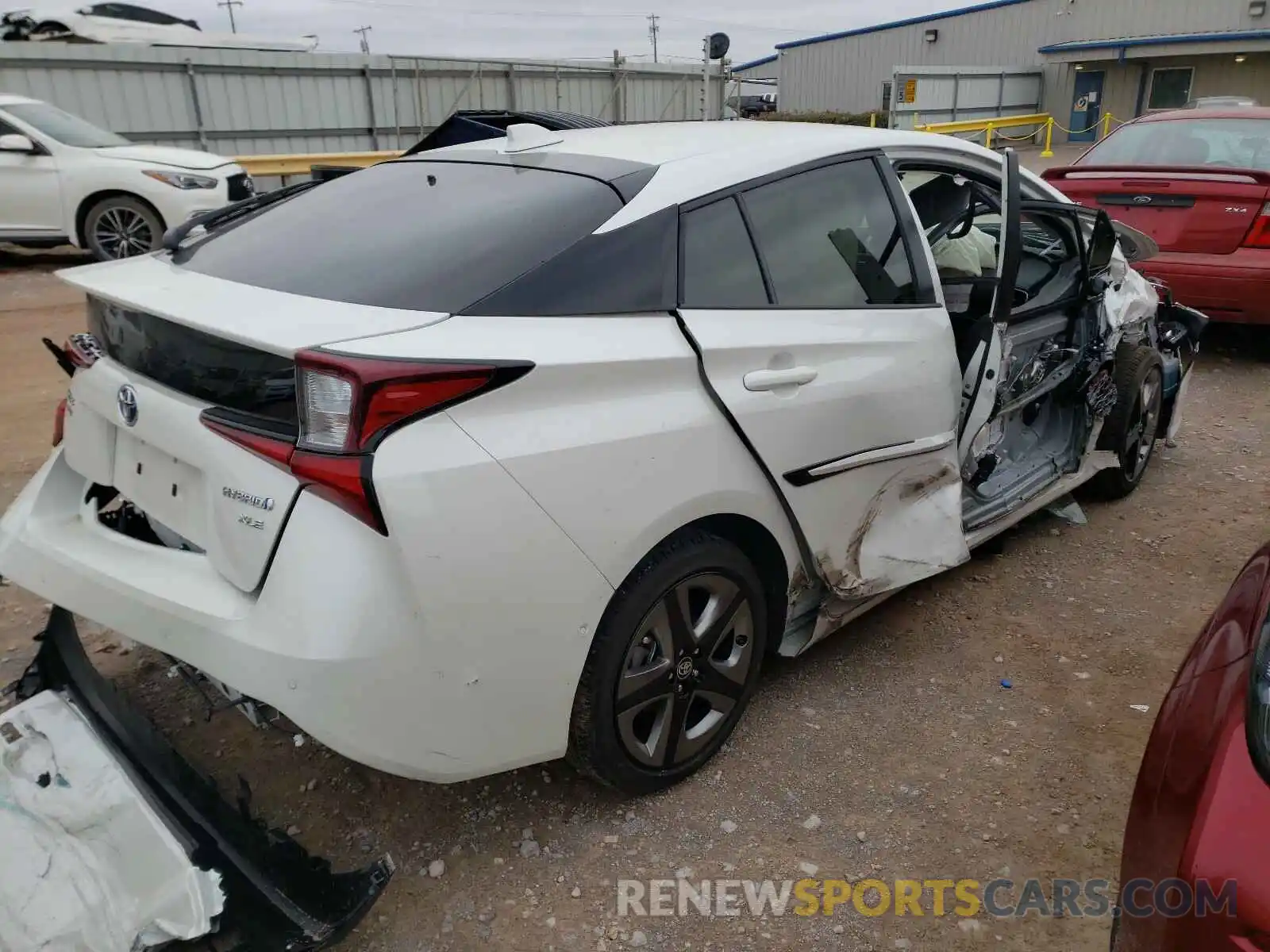 4 Photograph of a damaged car JTDKARFU6L3126063 TOYOTA PRIUS 2020