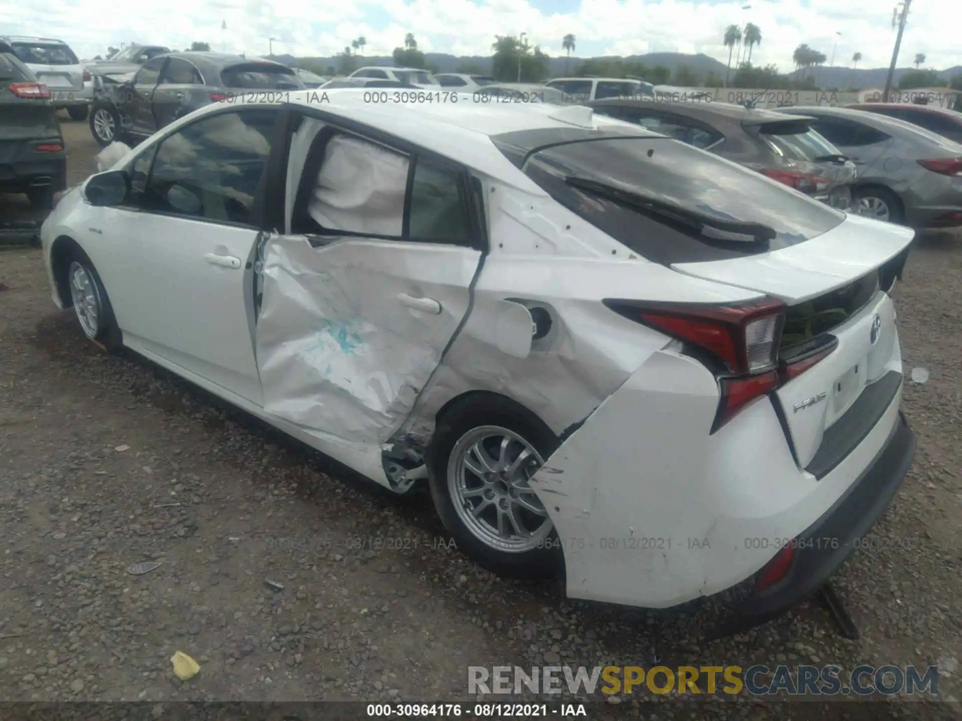 3 Photograph of a damaged car JTDKARFU7L3102855 TOYOTA PRIUS 2020