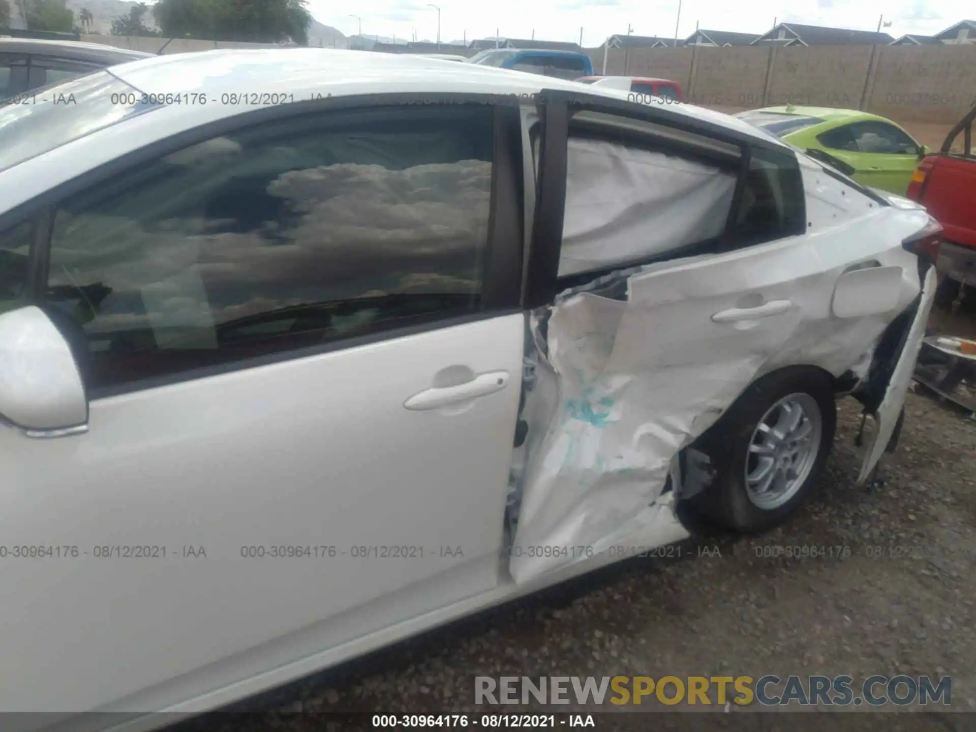 6 Photograph of a damaged car JTDKARFU7L3102855 TOYOTA PRIUS 2020