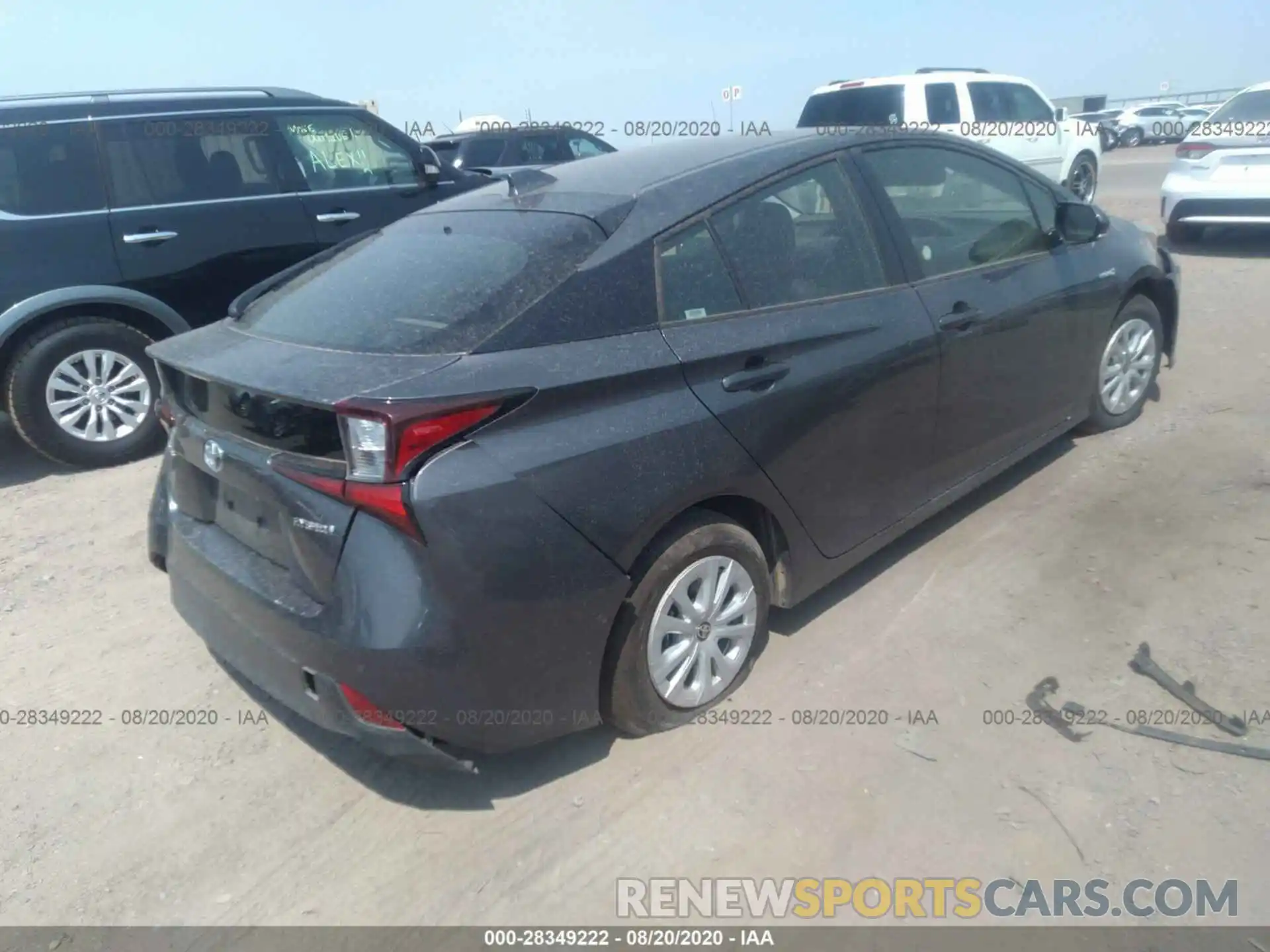 4 Photograph of a damaged car JTDKARFU7L3103908 TOYOTA PRIUS 2020