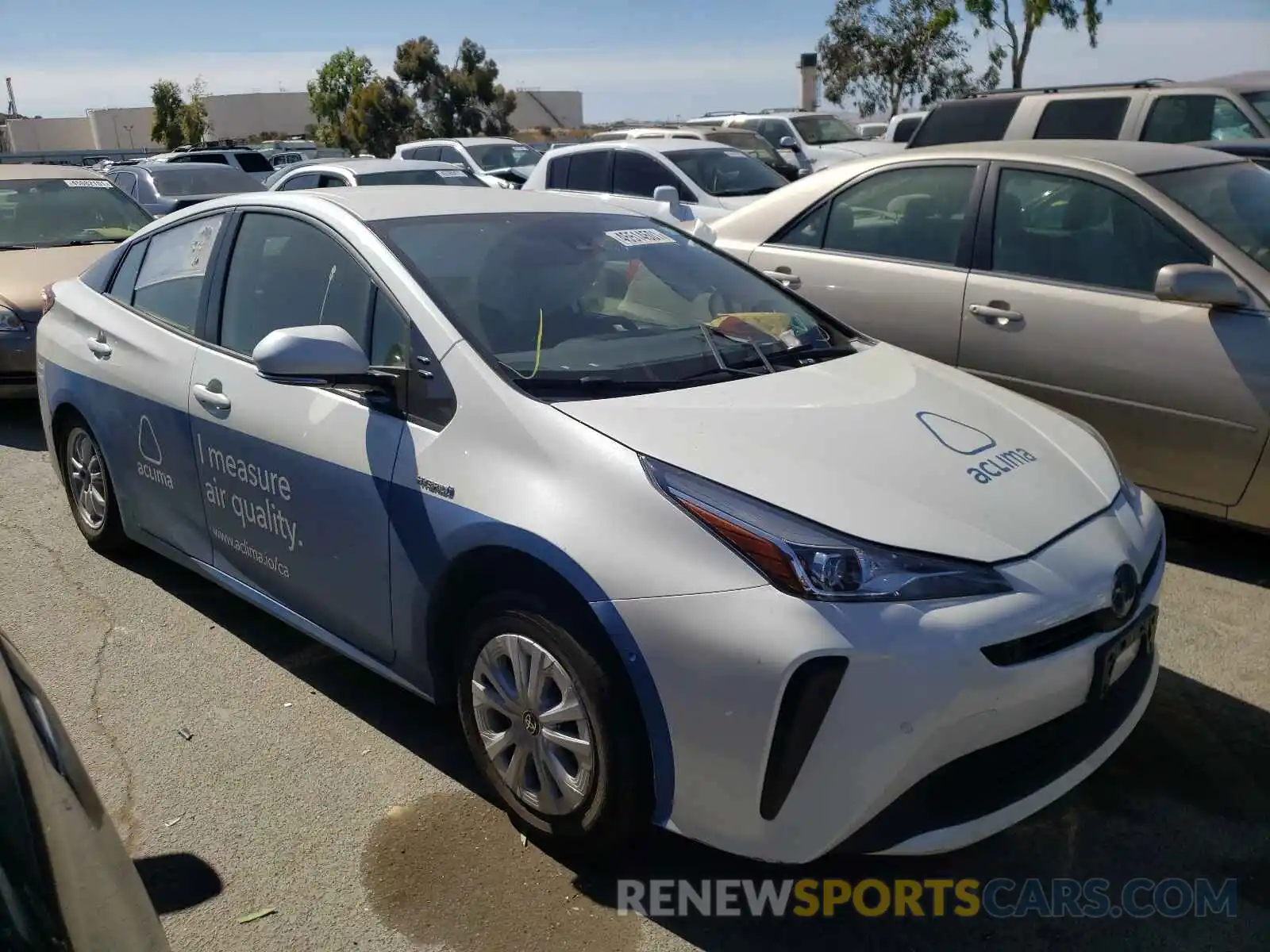 1 Photograph of a damaged car JTDKARFU7L3104119 TOYOTA PRIUS 2020