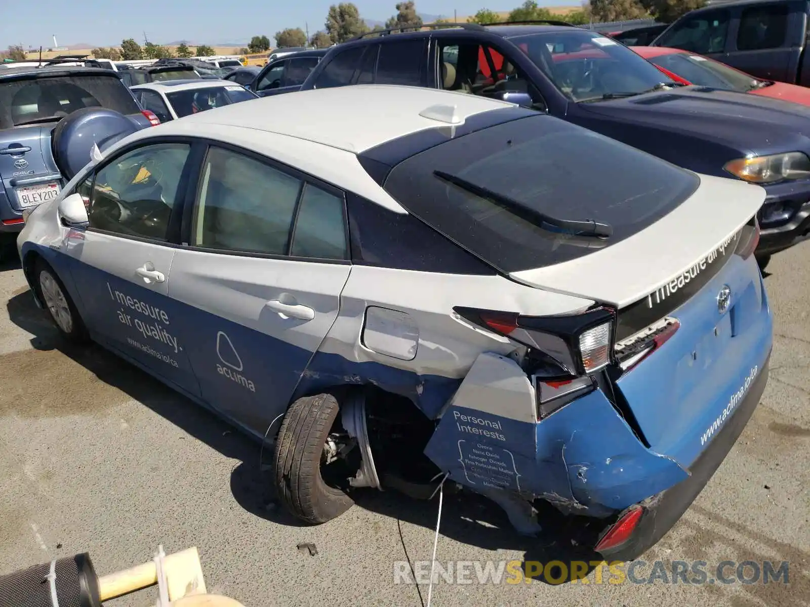 3 Photograph of a damaged car JTDKARFU7L3104119 TOYOTA PRIUS 2020