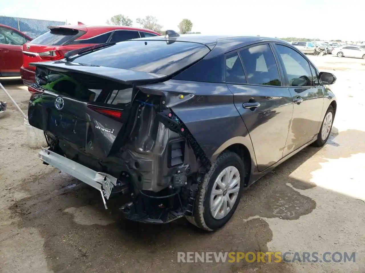 4 Photograph of a damaged car JTDKARFU7L3104959 TOYOTA PRIUS 2020