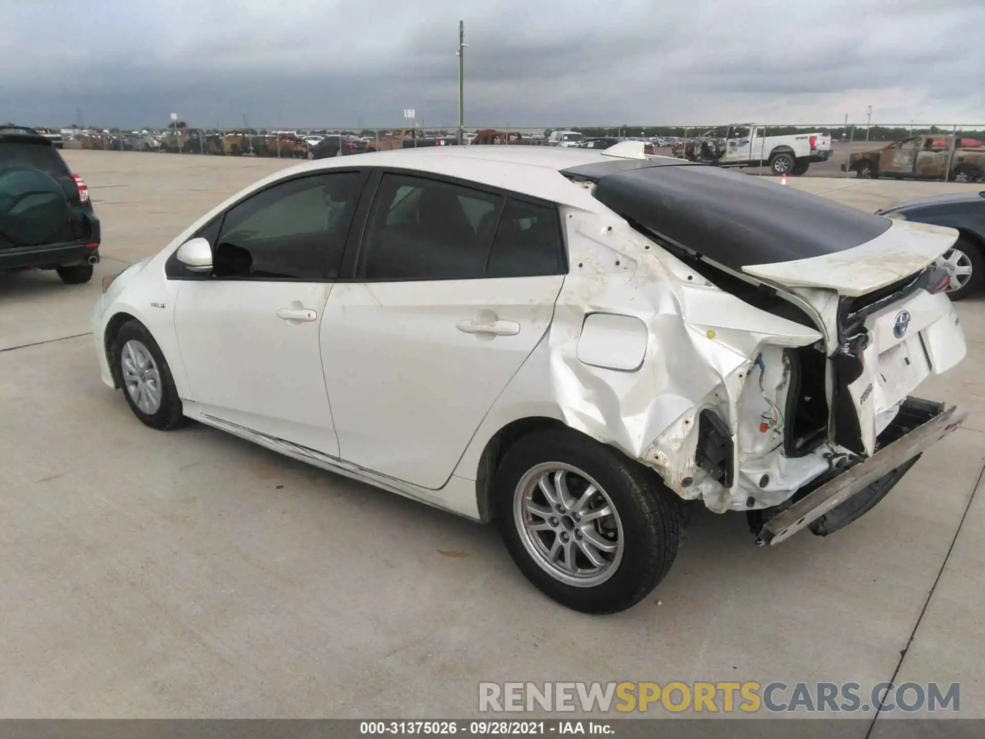 3 Photograph of a damaged car JTDKARFU7L3106436 TOYOTA PRIUS 2020