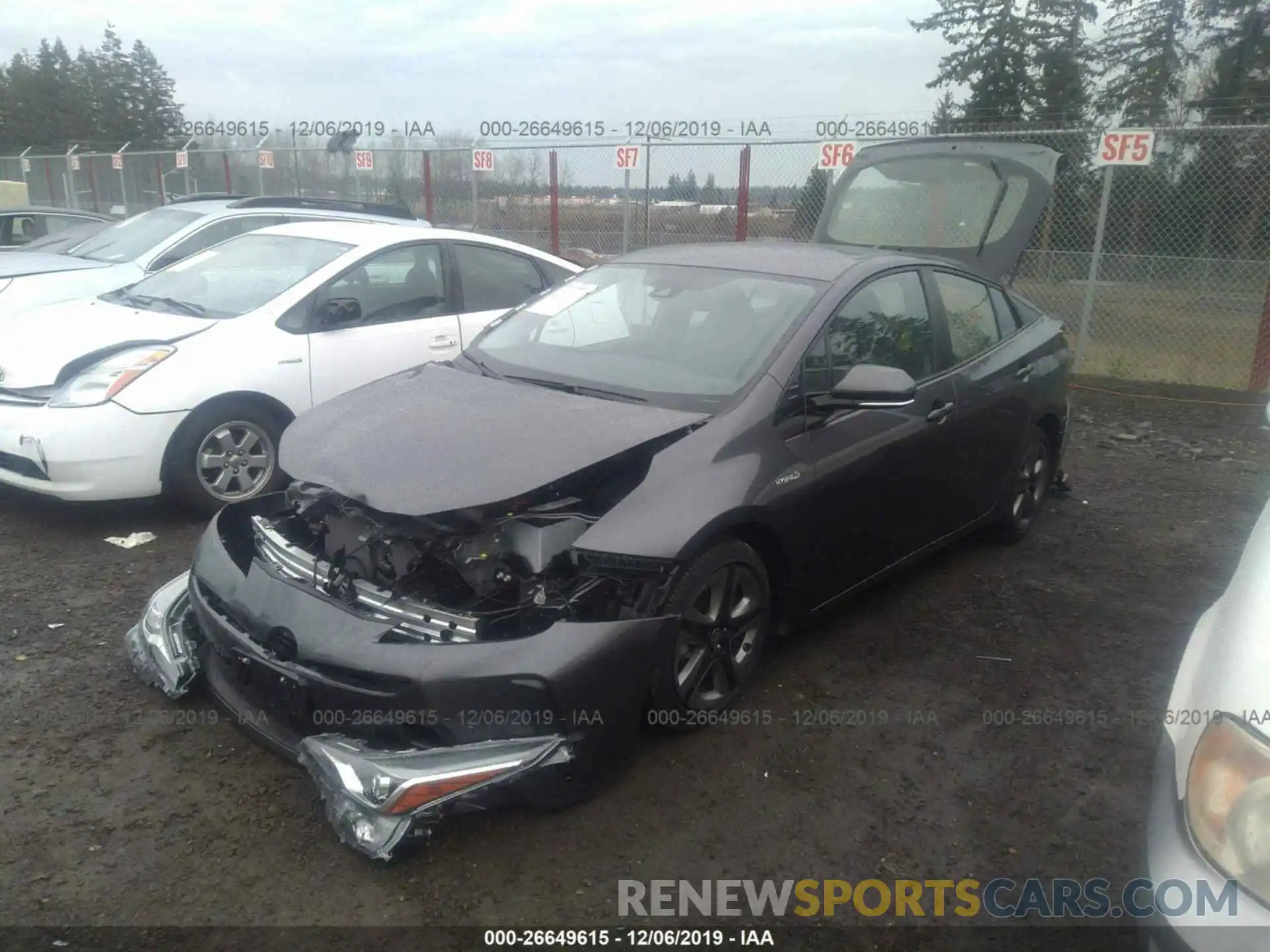 2 Photograph of a damaged car JTDKARFU7L3107103 TOYOTA PRIUS 2020