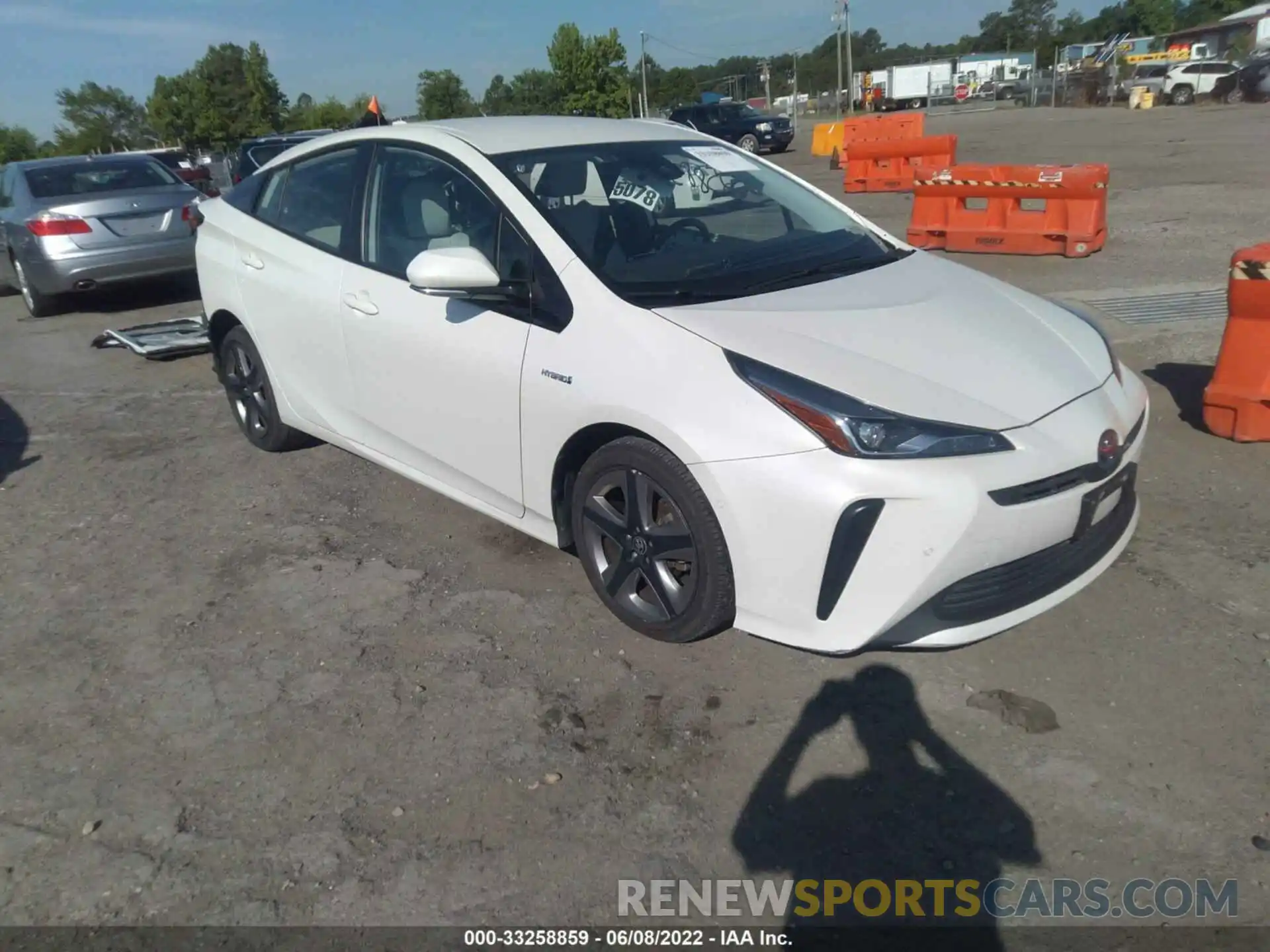 1 Photograph of a damaged car JTDKARFU7L3108123 TOYOTA PRIUS 2020