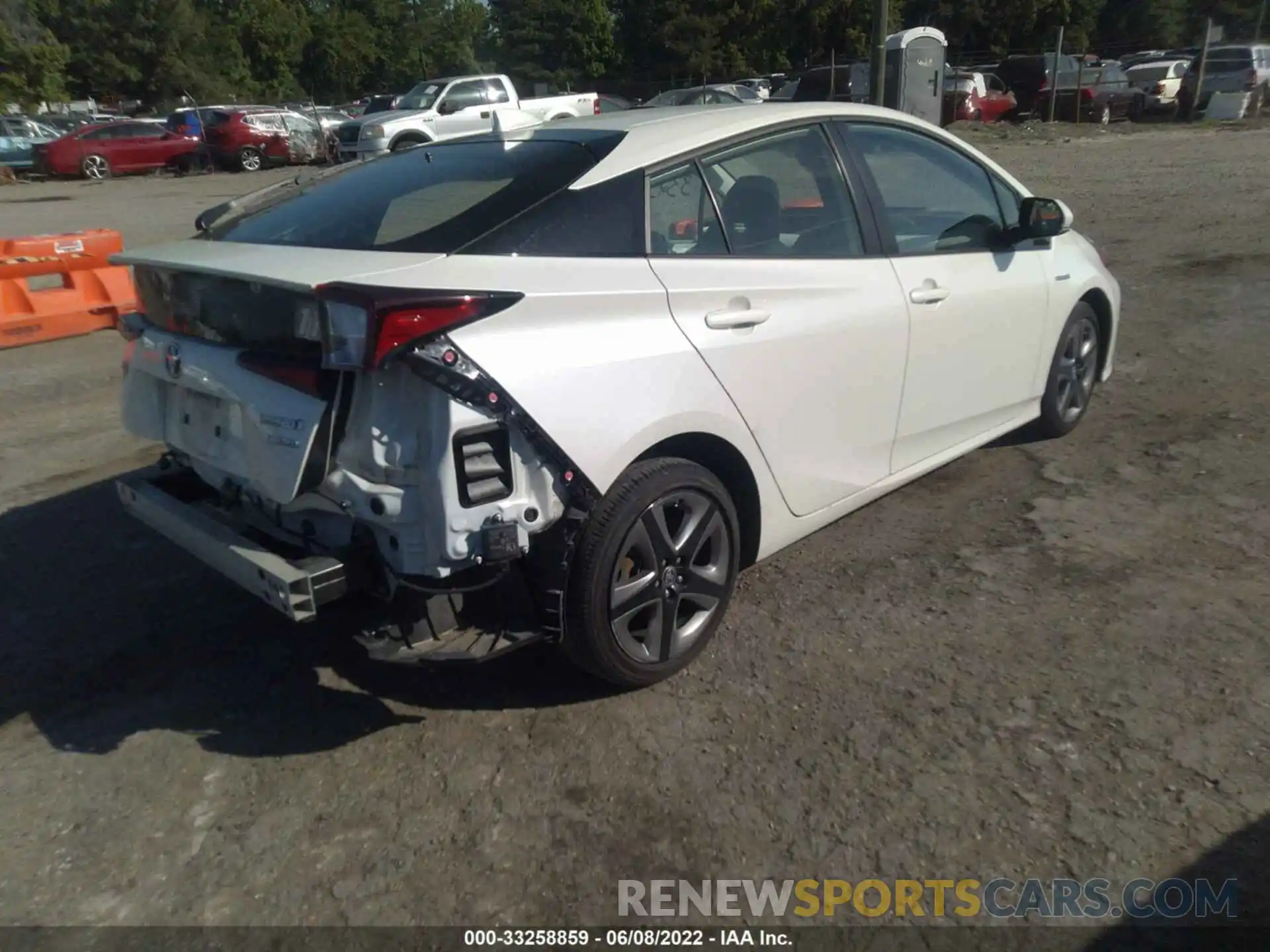 4 Photograph of a damaged car JTDKARFU7L3108123 TOYOTA PRIUS 2020