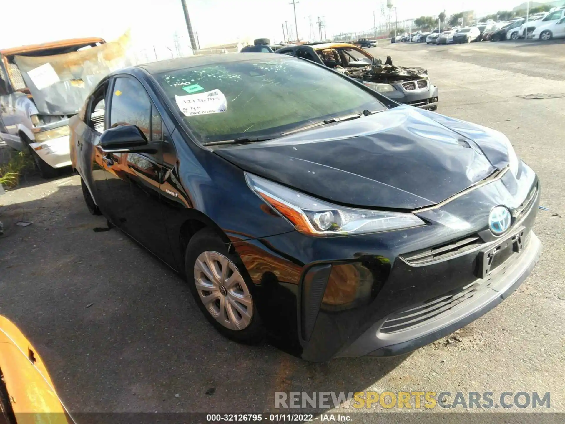 1 Photograph of a damaged car JTDKARFU7L3108610 TOYOTA PRIUS 2020