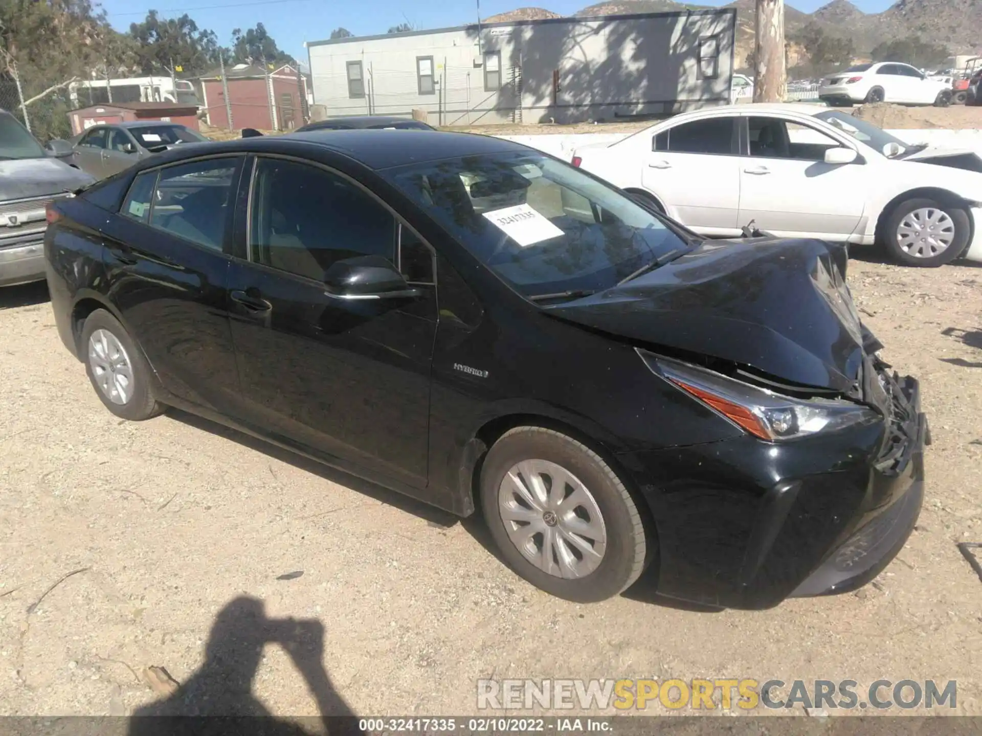 1 Photograph of a damaged car JTDKARFU7L3109627 TOYOTA PRIUS 2020