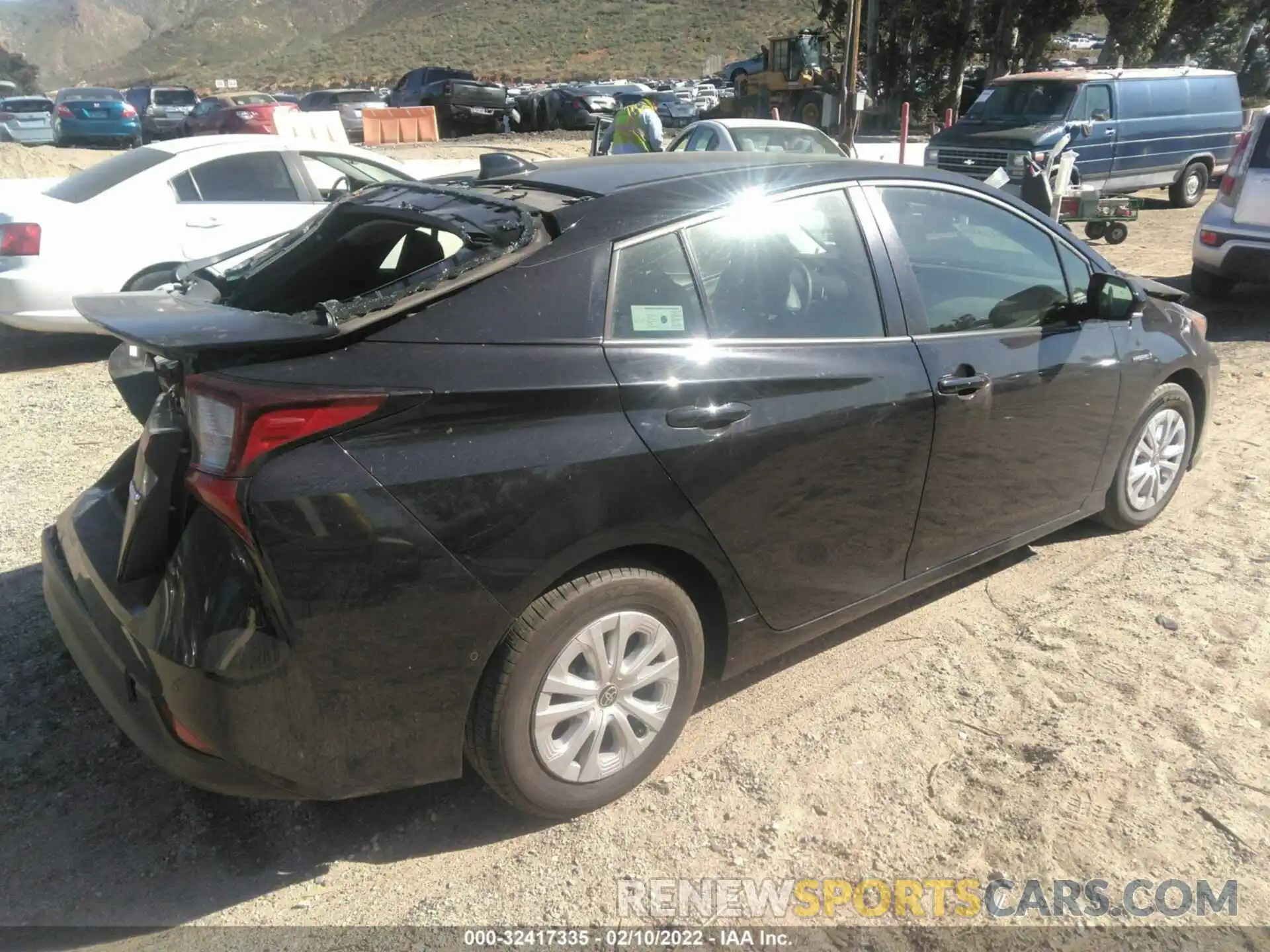 4 Photograph of a damaged car JTDKARFU7L3109627 TOYOTA PRIUS 2020