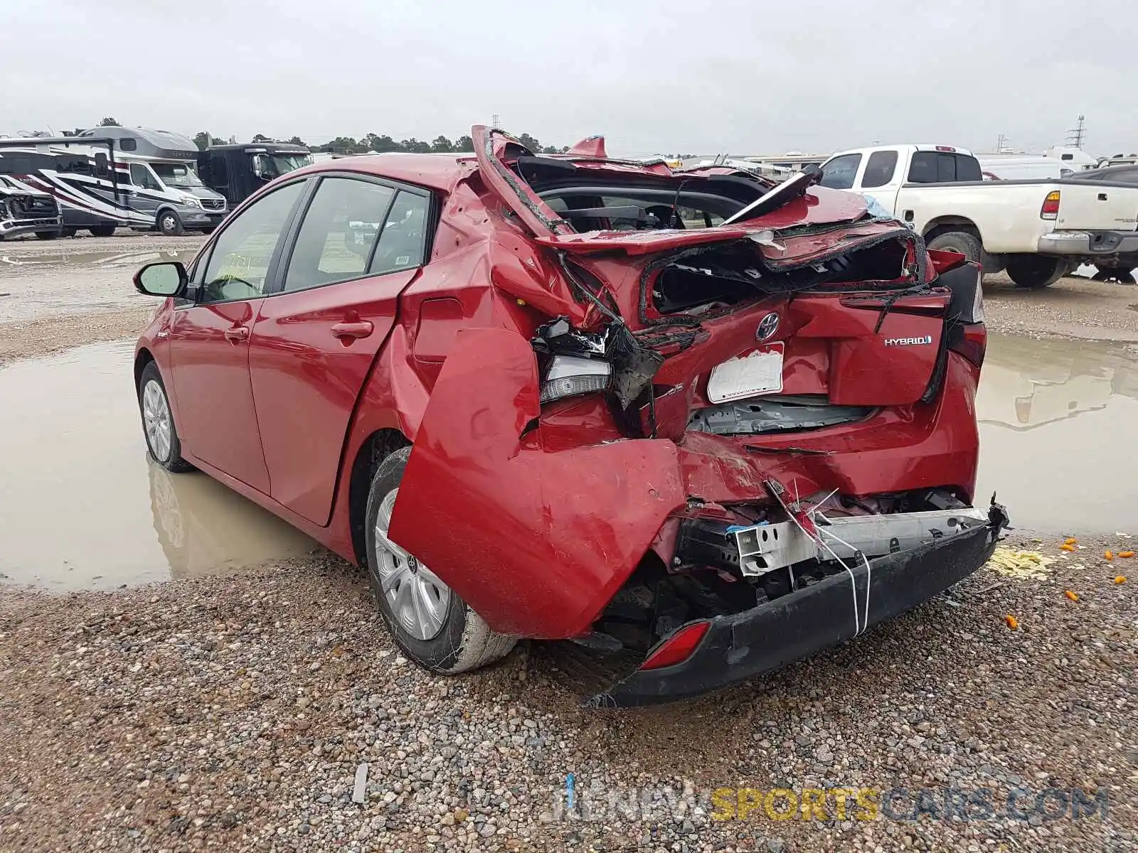 3 Photograph of a damaged car JTDKARFU7L3109773 TOYOTA PRIUS 2020