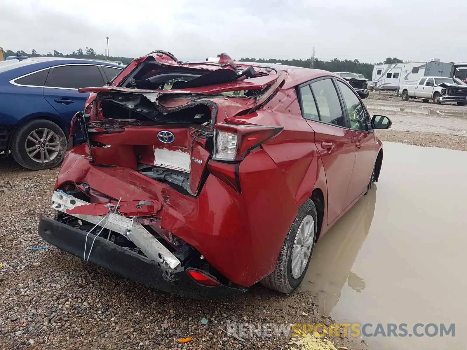 4 Photograph of a damaged car JTDKARFU7L3109773 TOYOTA PRIUS 2020