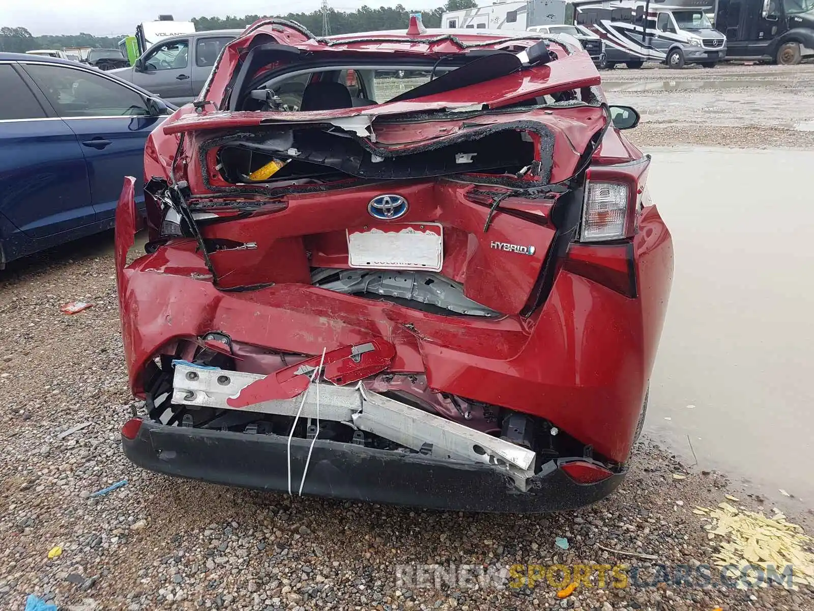 9 Photograph of a damaged car JTDKARFU7L3109773 TOYOTA PRIUS 2020