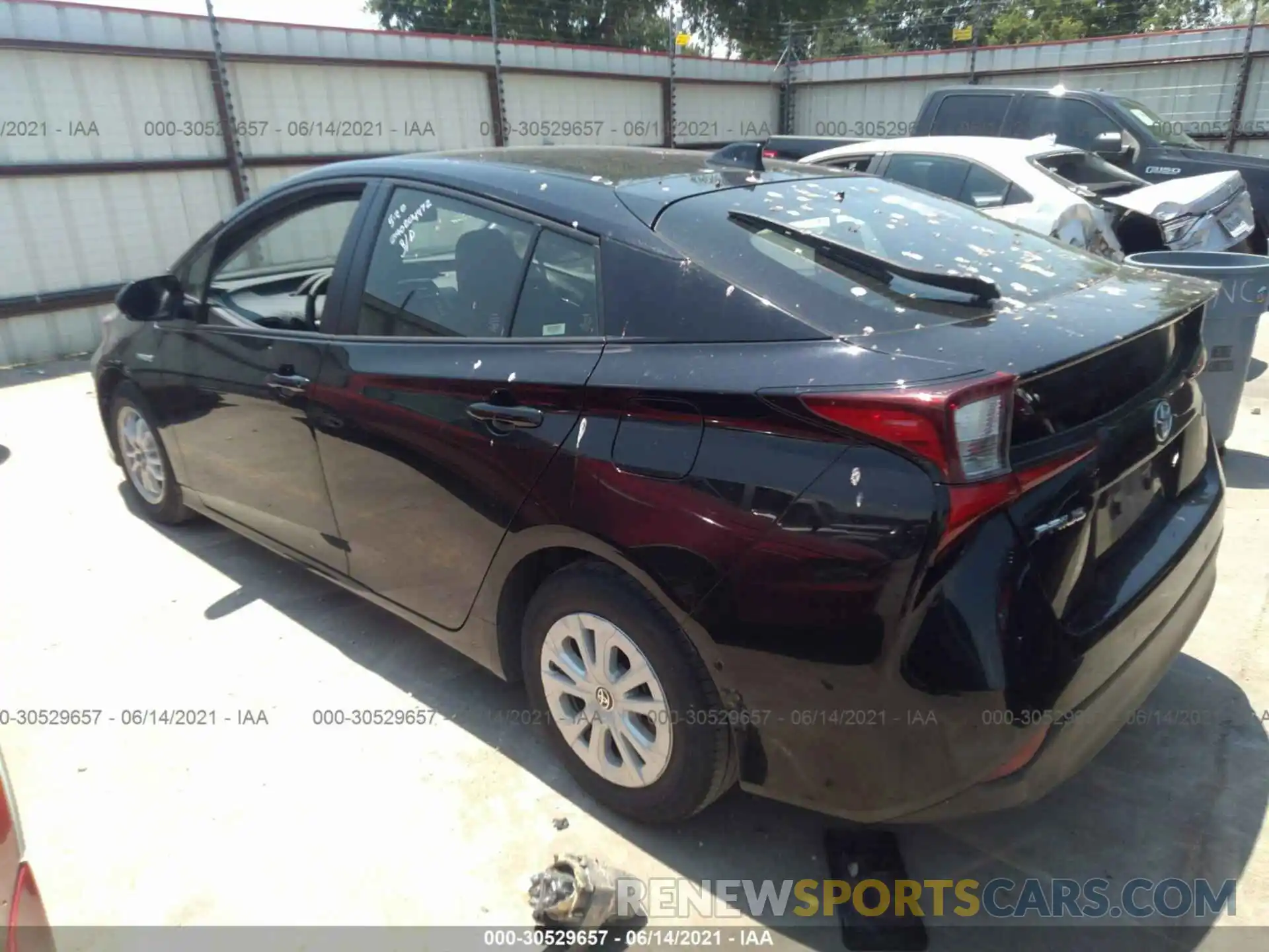 3 Photograph of a damaged car JTDKARFU7L3109952 TOYOTA PRIUS 2020