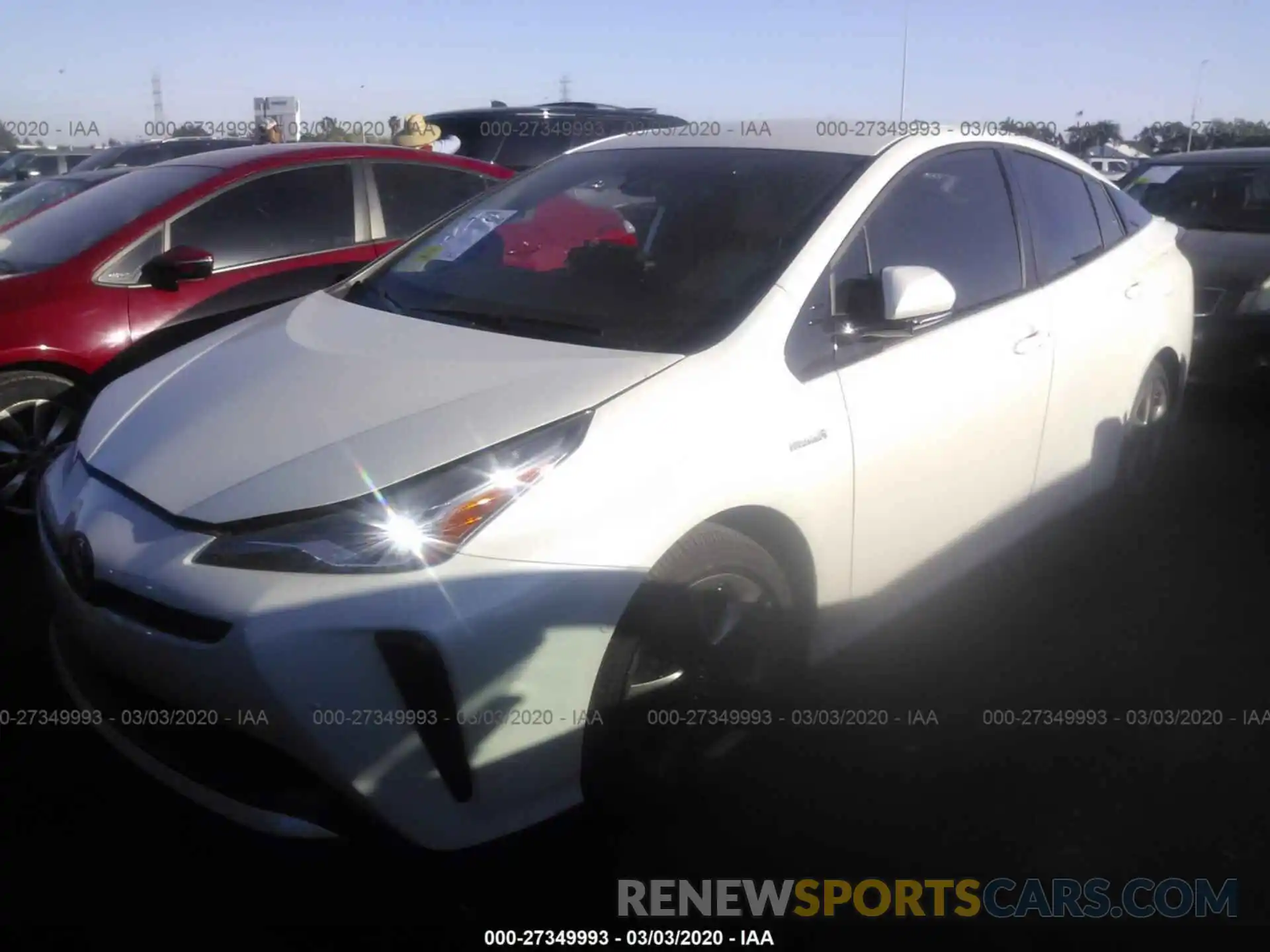 2 Photograph of a damaged car JTDKARFU7L3110146 TOYOTA PRIUS 2020