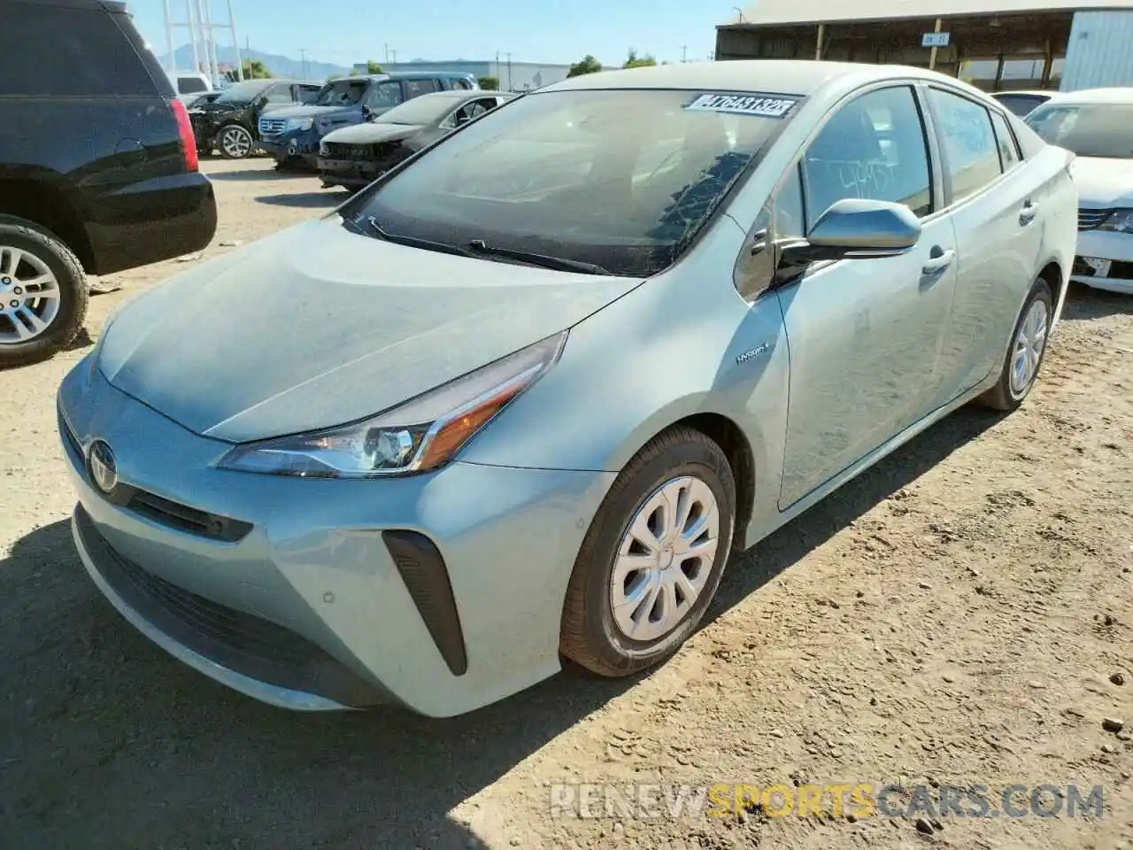 2 Photograph of a damaged car JTDKARFU7L3110583 TOYOTA PRIUS 2020