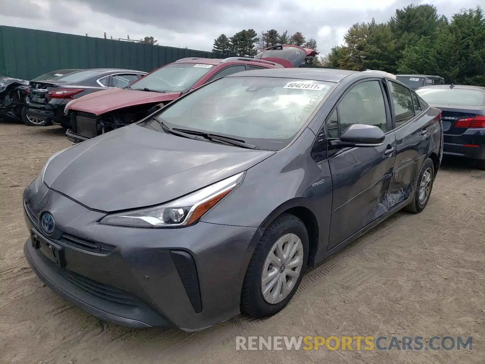 2 Photograph of a damaged car JTDKARFU7L3111555 TOYOTA PRIUS 2020