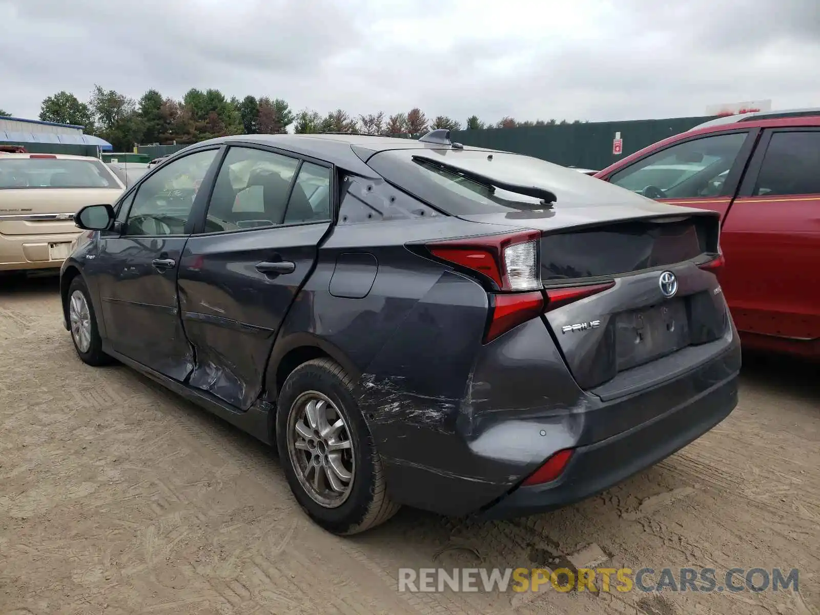 3 Photograph of a damaged car JTDKARFU7L3111555 TOYOTA PRIUS 2020