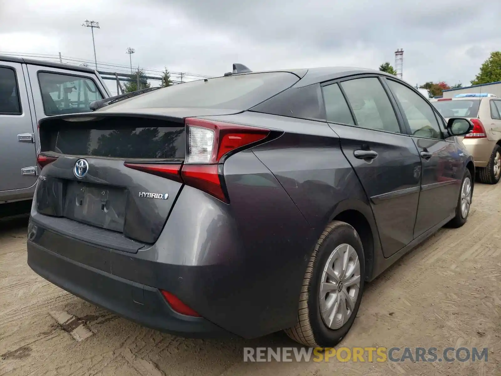 4 Photograph of a damaged car JTDKARFU7L3111555 TOYOTA PRIUS 2020