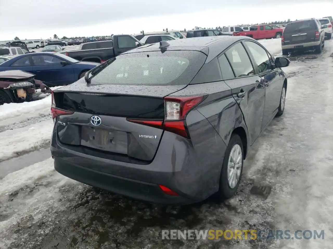 4 Photograph of a damaged car JTDKARFU7L3111717 TOYOTA PRIUS 2020