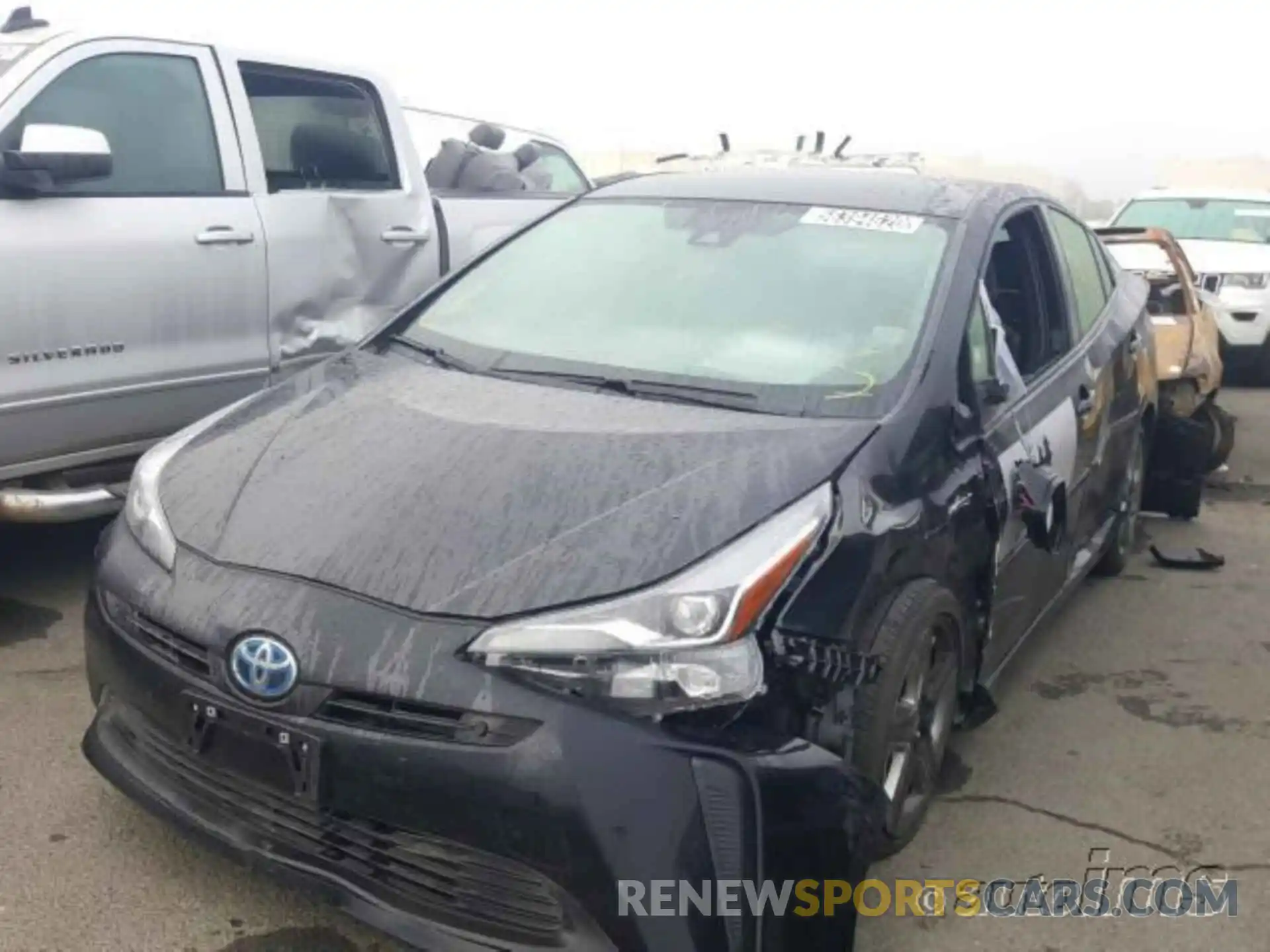 2 Photograph of a damaged car JTDKARFU7L3111958 TOYOTA PRIUS 2020