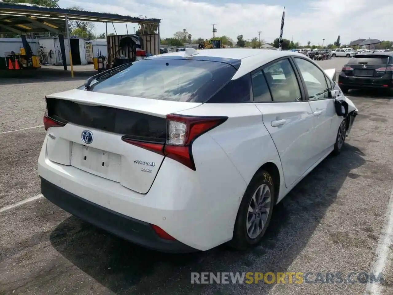 4 Photograph of a damaged car JTDKARFU7L3112625 TOYOTA PRIUS 2020