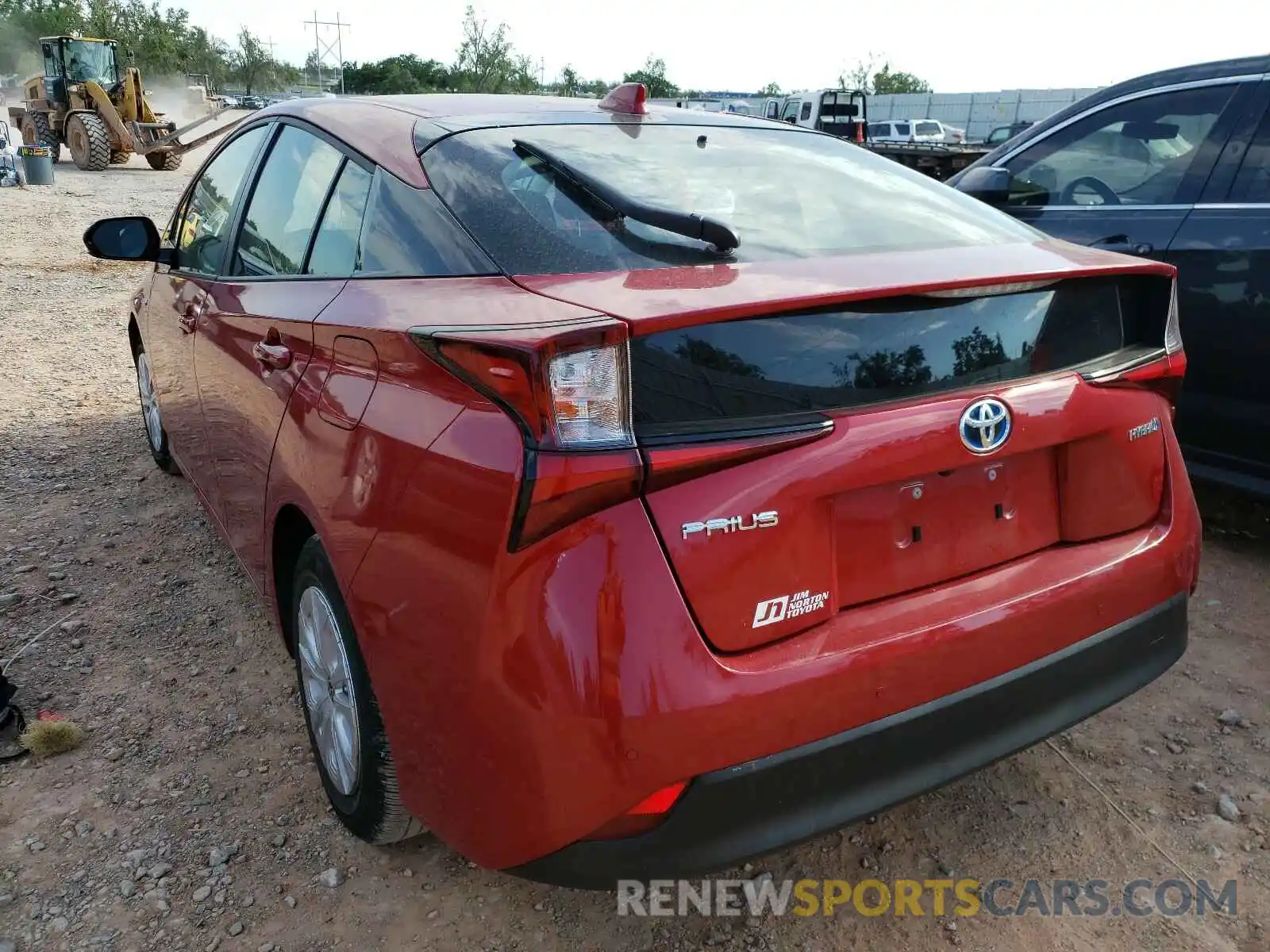 3 Photograph of a damaged car JTDKARFU7L3113385 TOYOTA PRIUS 2020